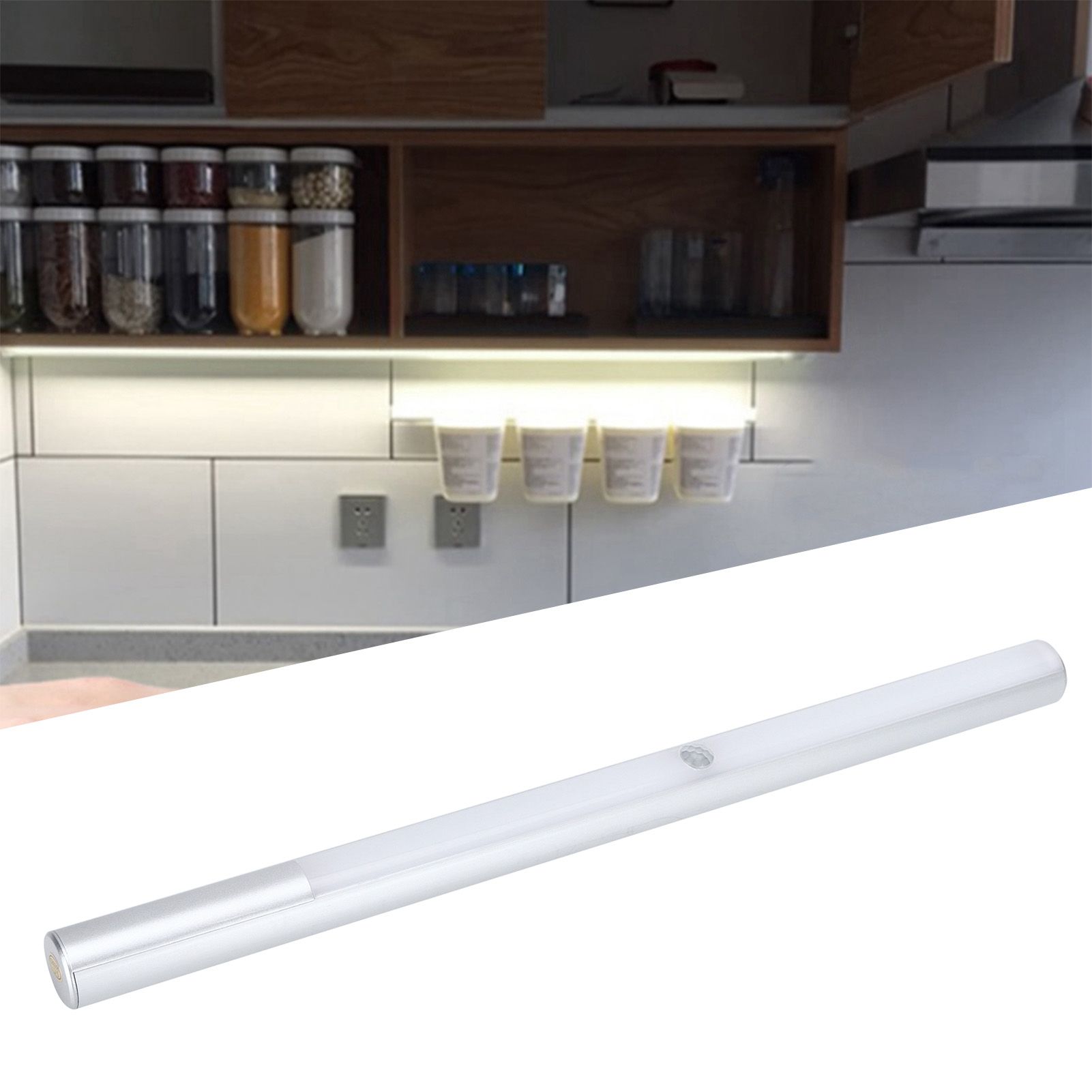 LED Cabinet Lamp Portable USB Charging Motion Sensor Night Light Angle view 10