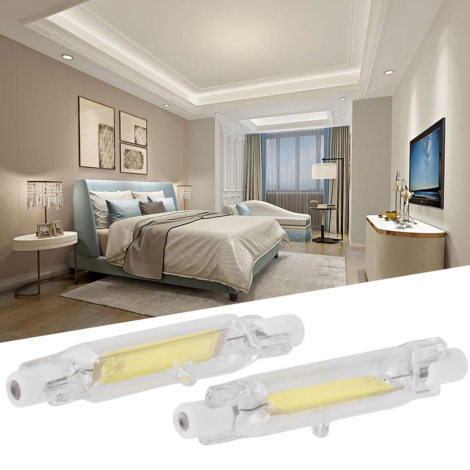 2Pcs R7S COB Bulb 5W 78mm Highlight Double Ended Flood Light Source Accessory 230V view 9