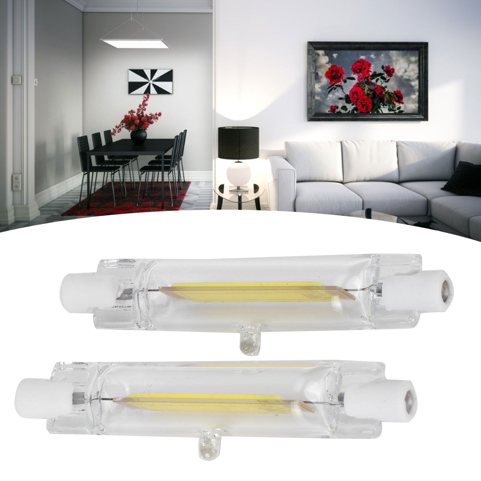 2Pcs R7S COB Bulb 5W 78mm Highlight Double Ended Flood Light Source Accessory 230V view 10