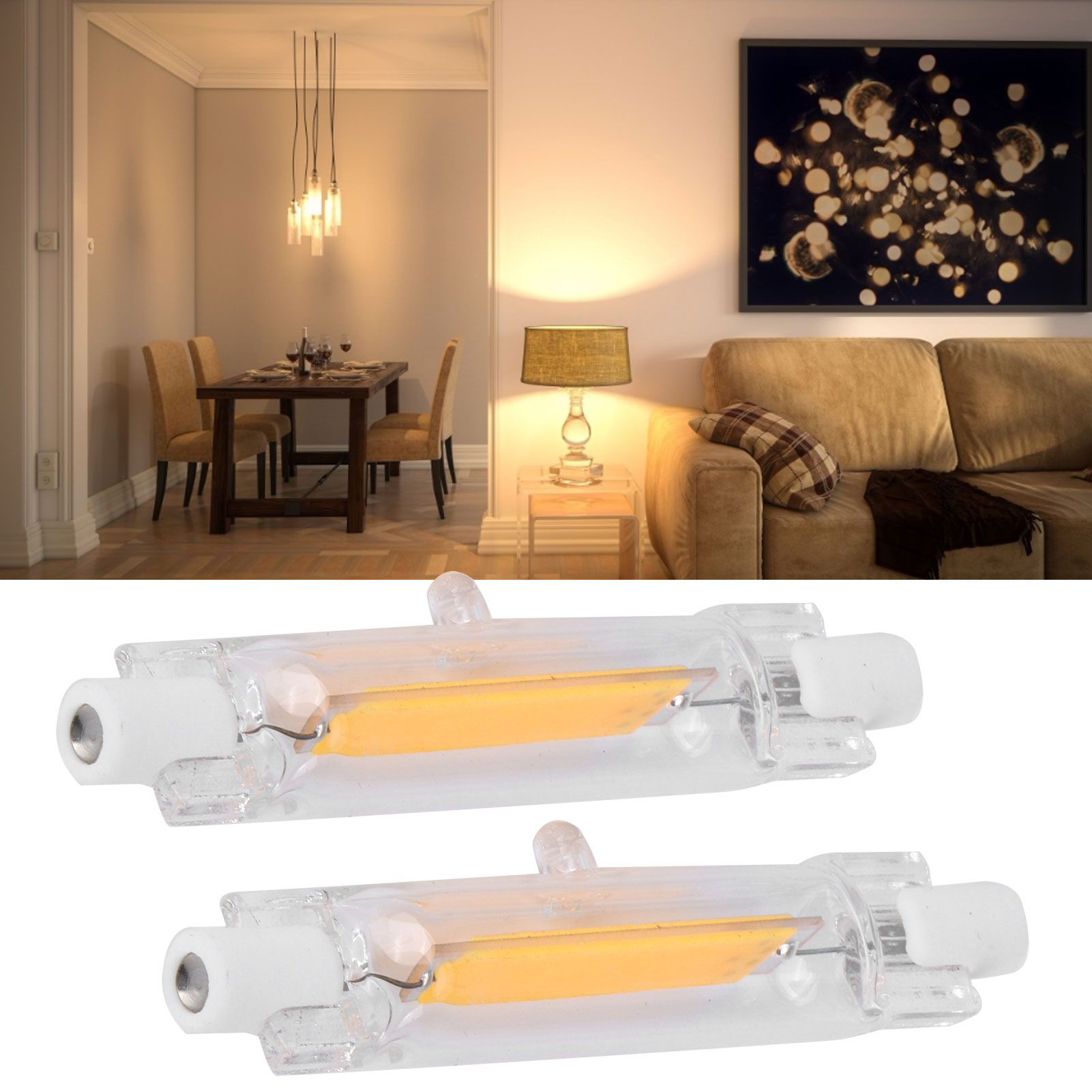 2Pcs R7S COB Bulb 5W 78mm Highlight Double Ended Flood Light Source Accessory 230V view 9