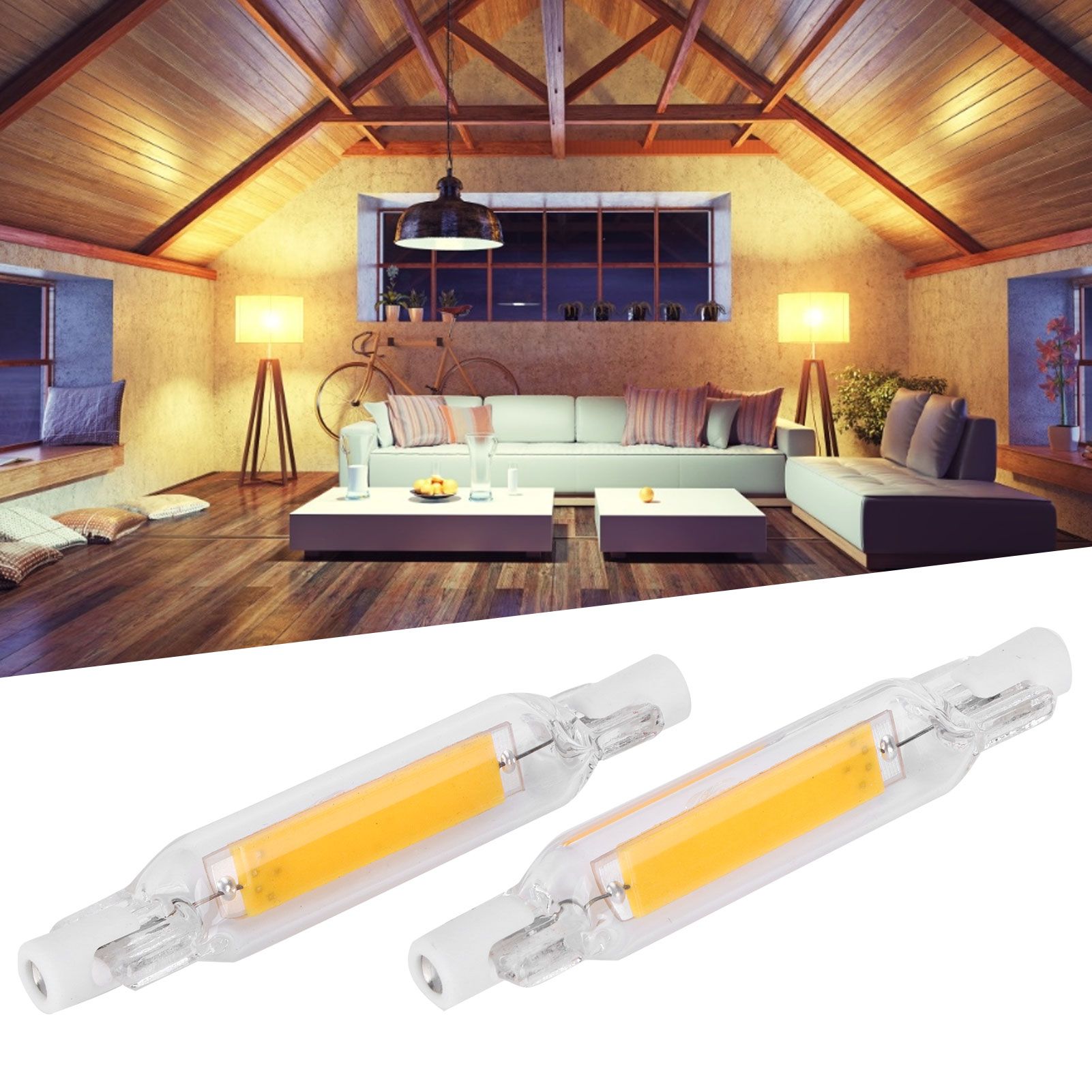 2Pcs R7S COB Bulb 5W 78mm Highlight Double Ended Flood Light Source Accessory 230V view 10