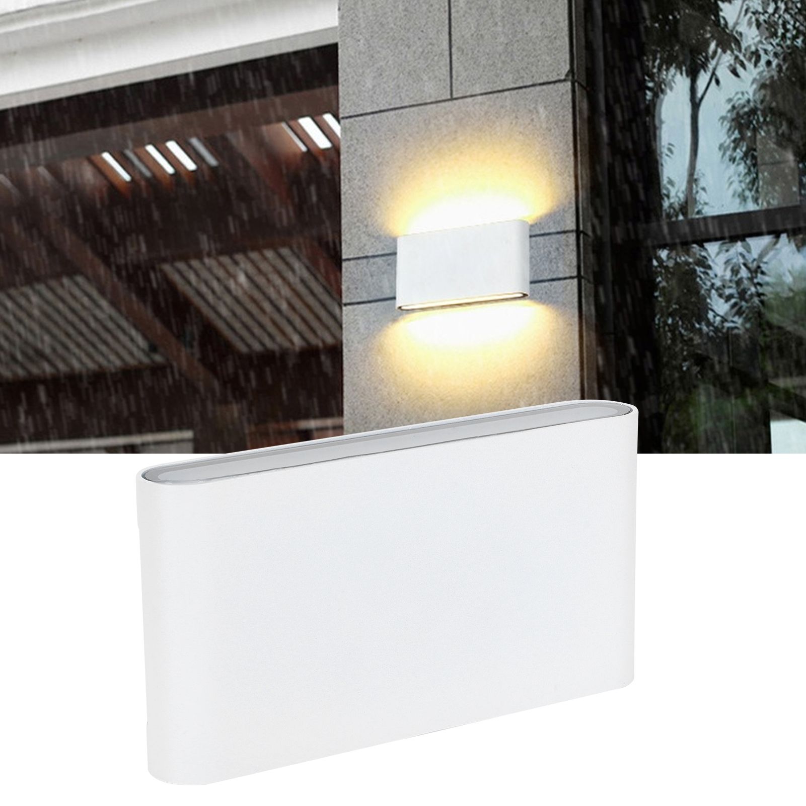 LED Wall Lamp 12W COB Aluminum Outdoor Garden Light Fixture IP65 Waterproof view 10