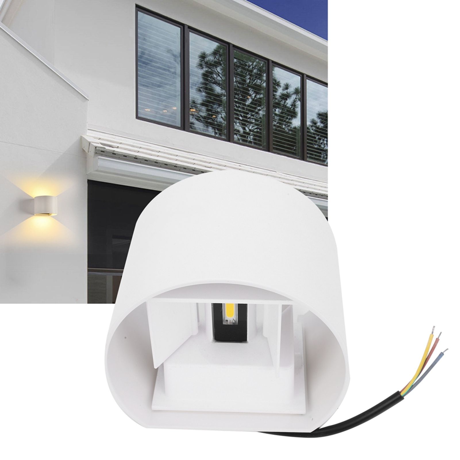 12W Outdoor LED Wall Lamp IP65 Waterproof Aluminum Up and Down Lighting Wall view 9