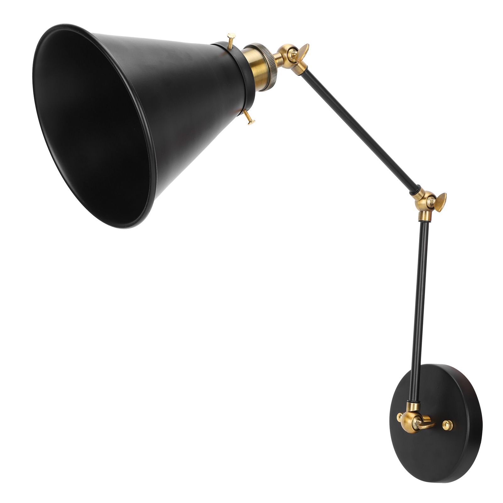 Wall Sconce E27 Vintage Industrial Metal Wall Lamp Arm Adjustable Bedside view 3