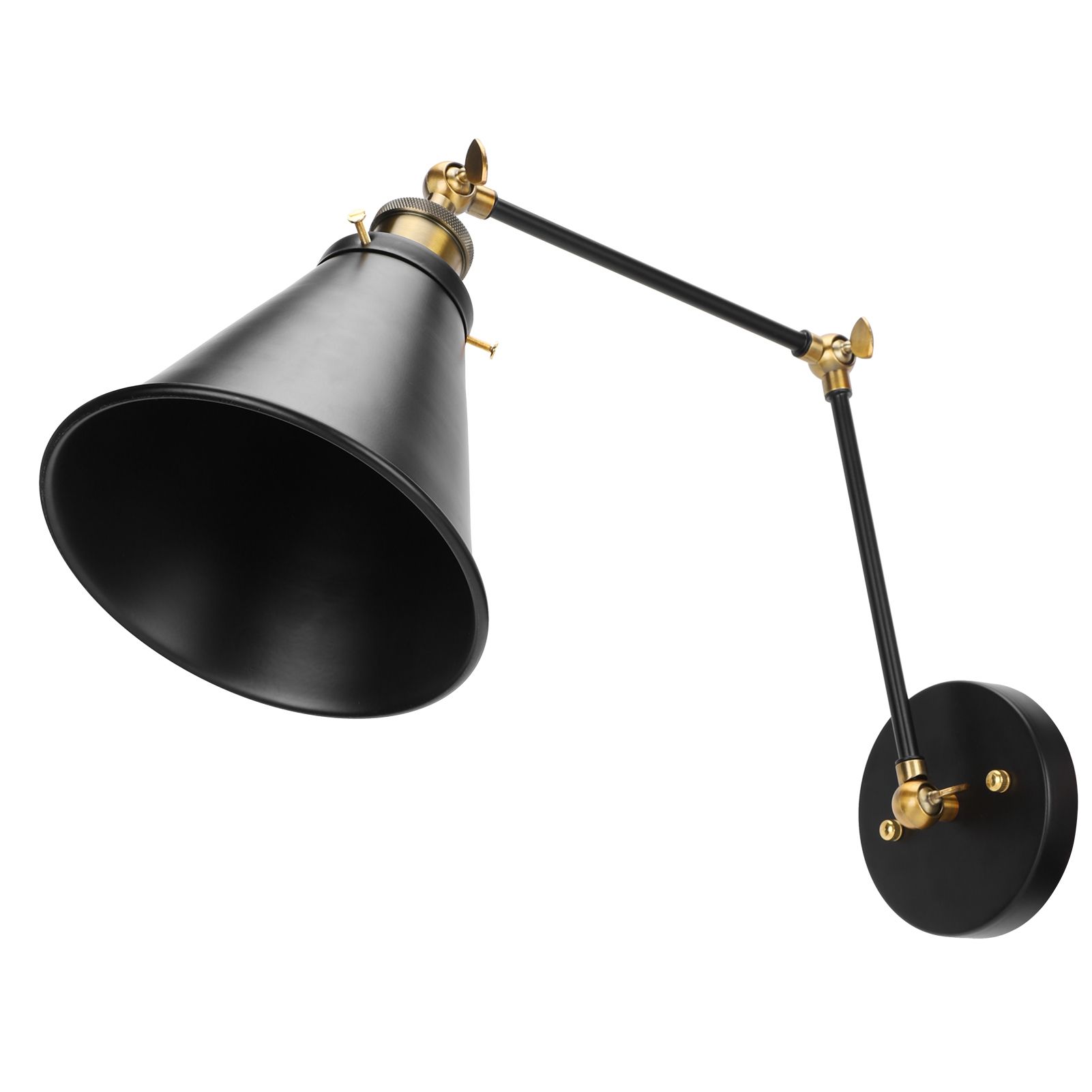 Wall Sconce E27 Vintage Industrial Metal Wall Lamp Arm Adjustable Bedside view 6