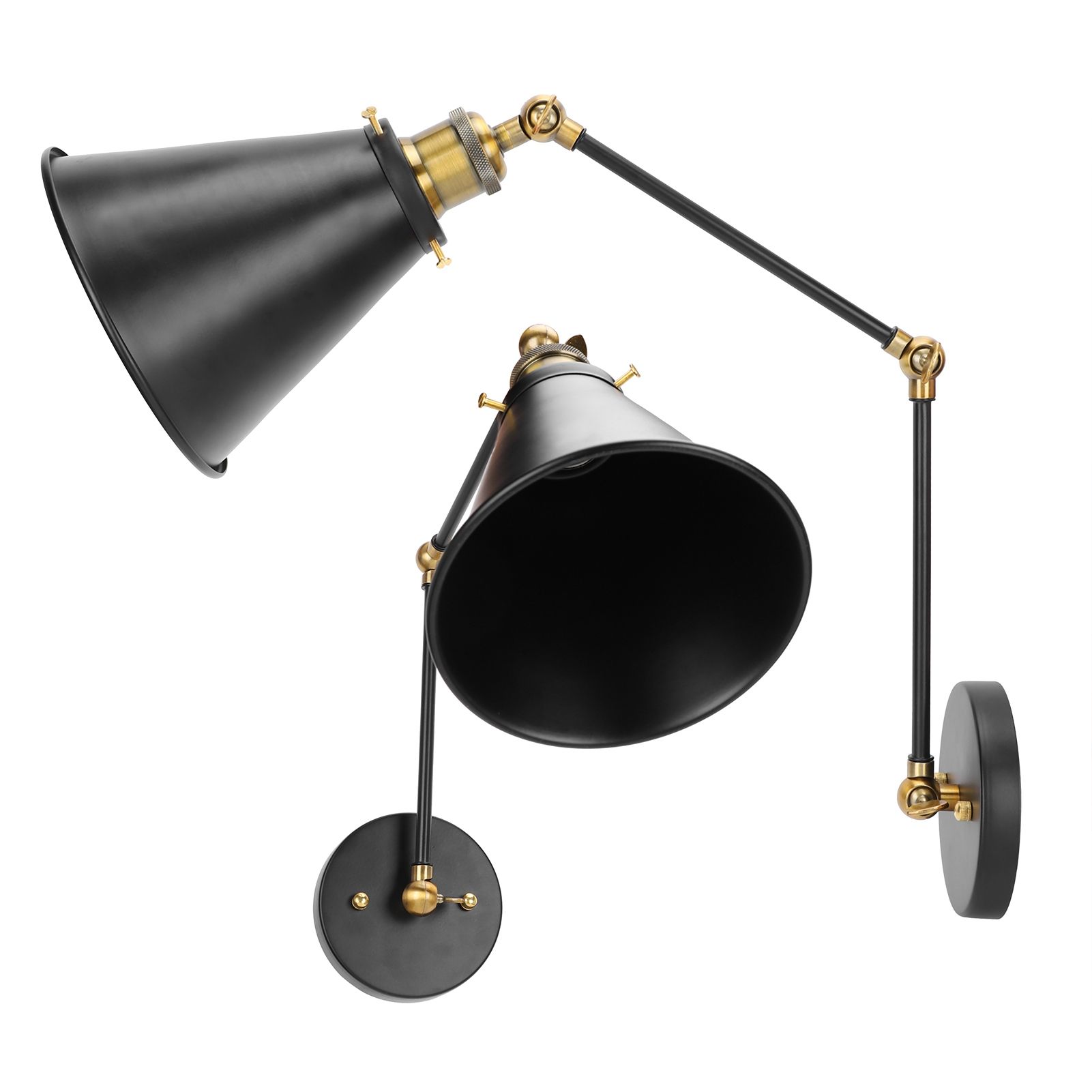 Wall Sconce E27 Vintage Industrial Metal Wall Lamp Arm Adjustable Bedside view 8