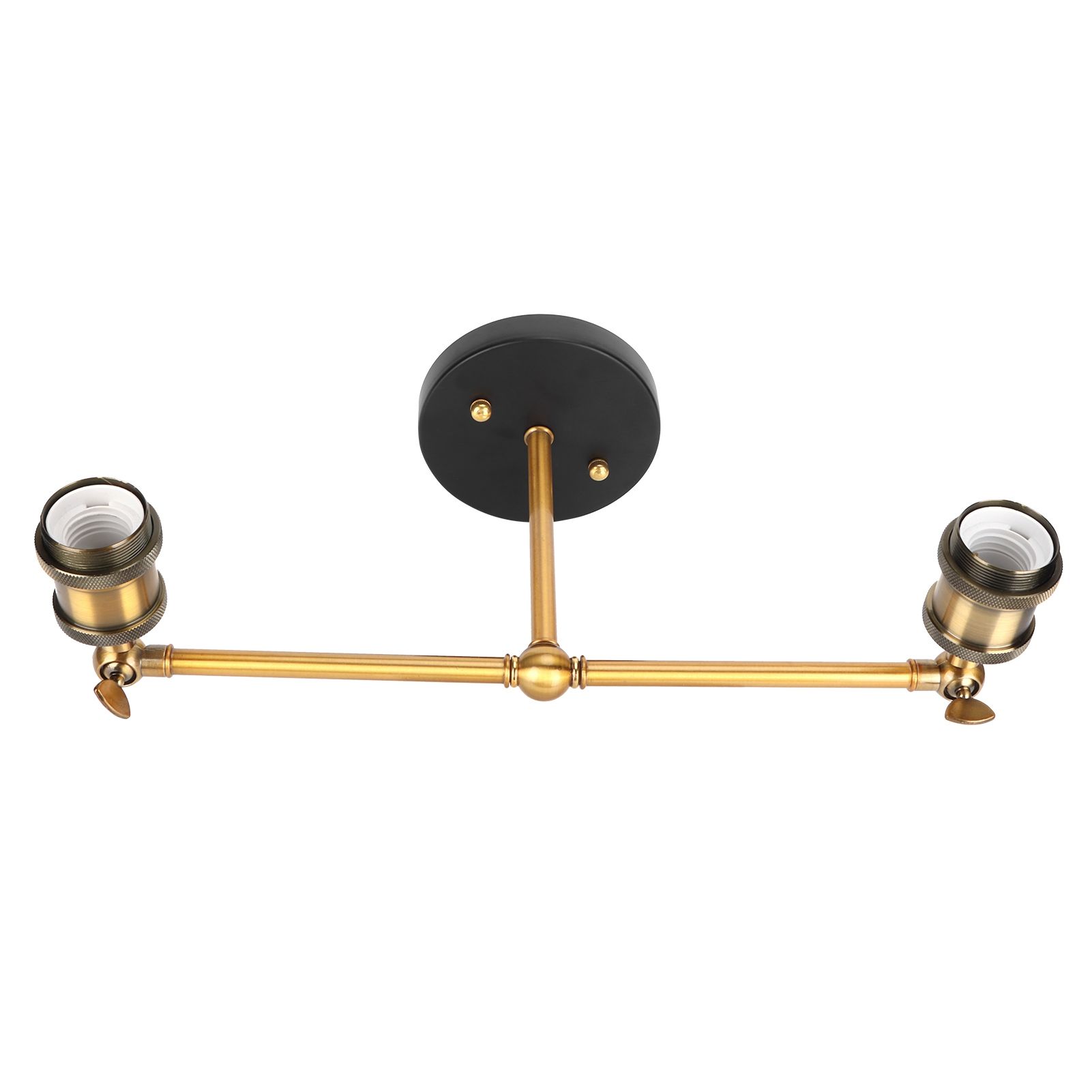 E27 Double Heads Wall Light Retro Style Wrought Iron Decorative Wall Lamp view 5