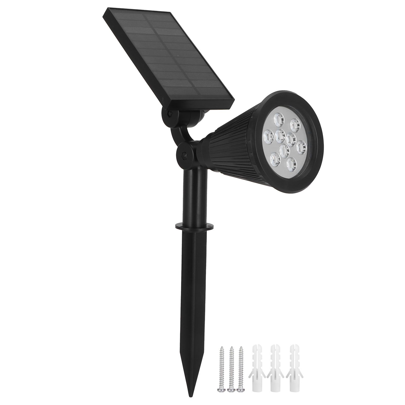 9LED Chips Solar Spotlights LED Solar Landscape Lights for Outdoor Garden view 2