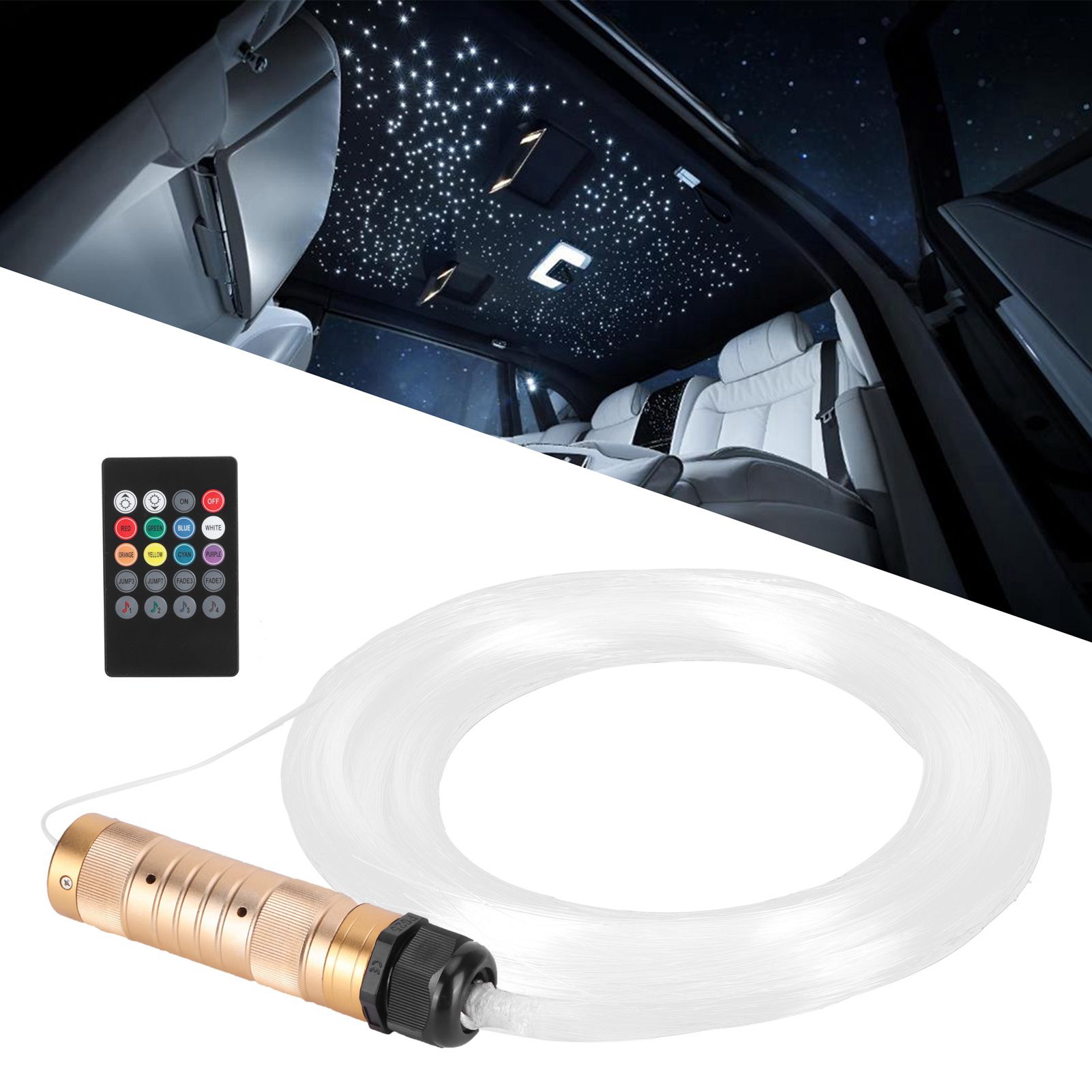 10W RGBW Fiber Optic Light with Remote Control Car Ceiling KTV Bar Decoration view 10