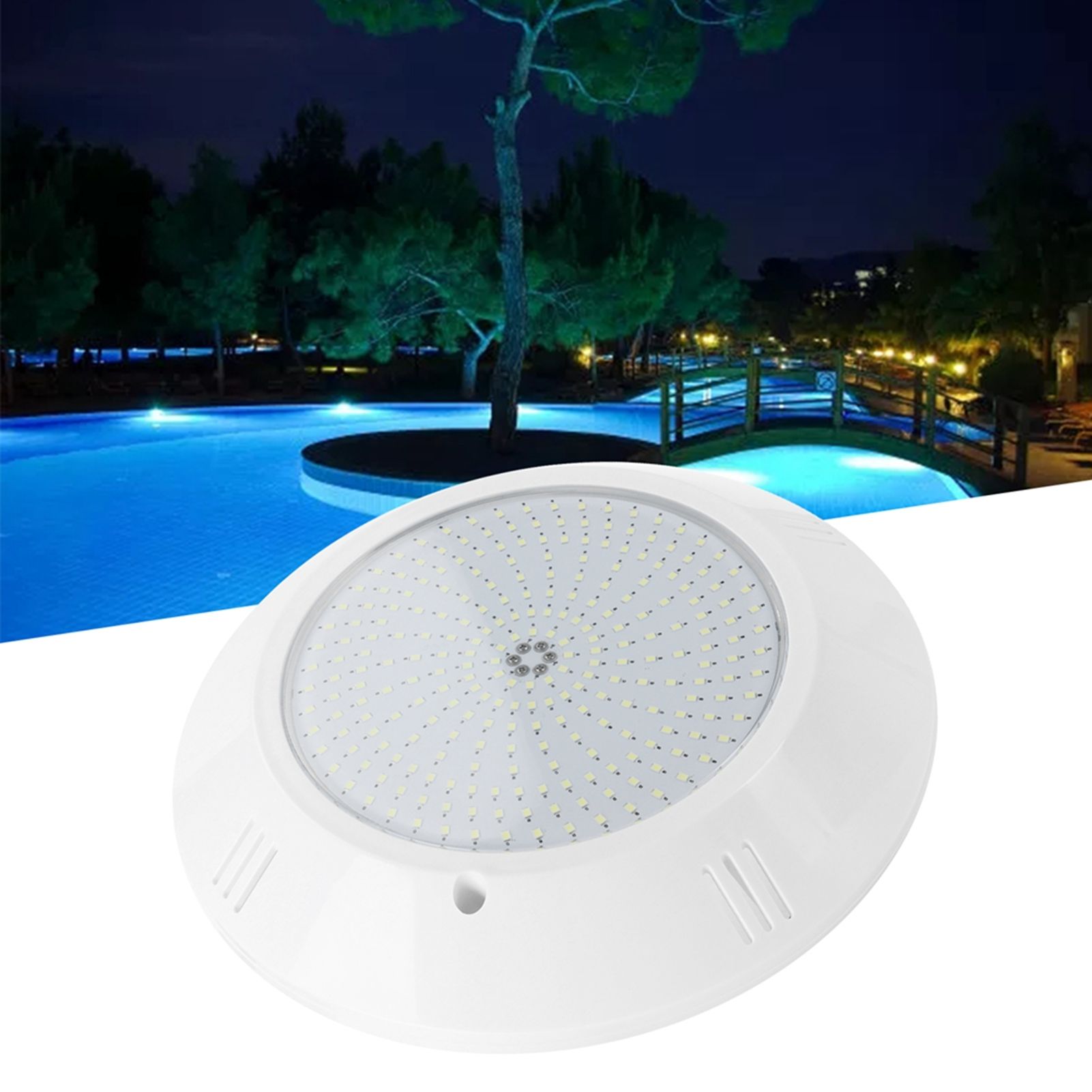 252LED Swimming Pool Light IP68 Waterproof Landscape Lamp 18W AC12V White view 10