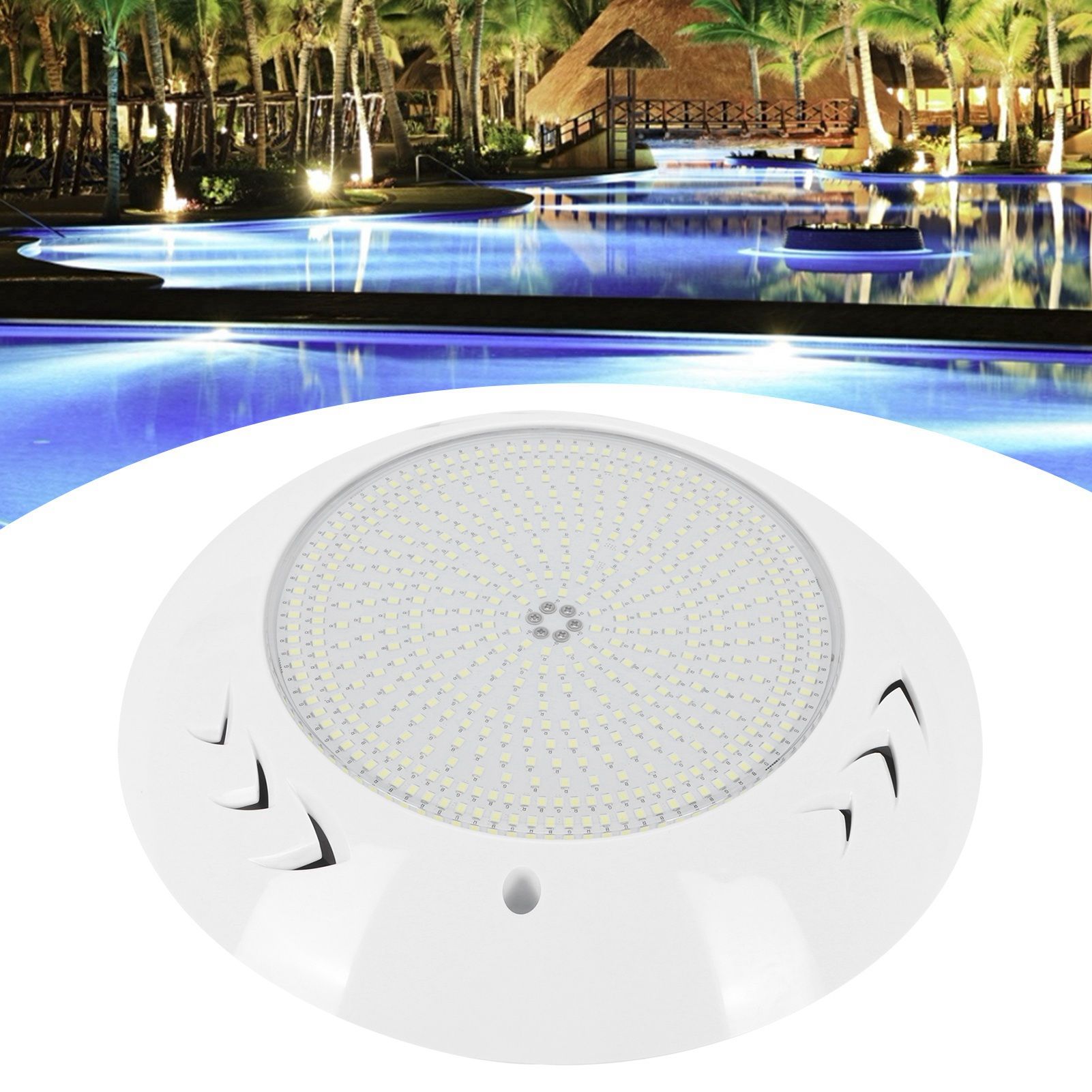 AC12V 468LED Swimming Pool Lamp IP68 Proof 35W White Light for Courtyard view 12