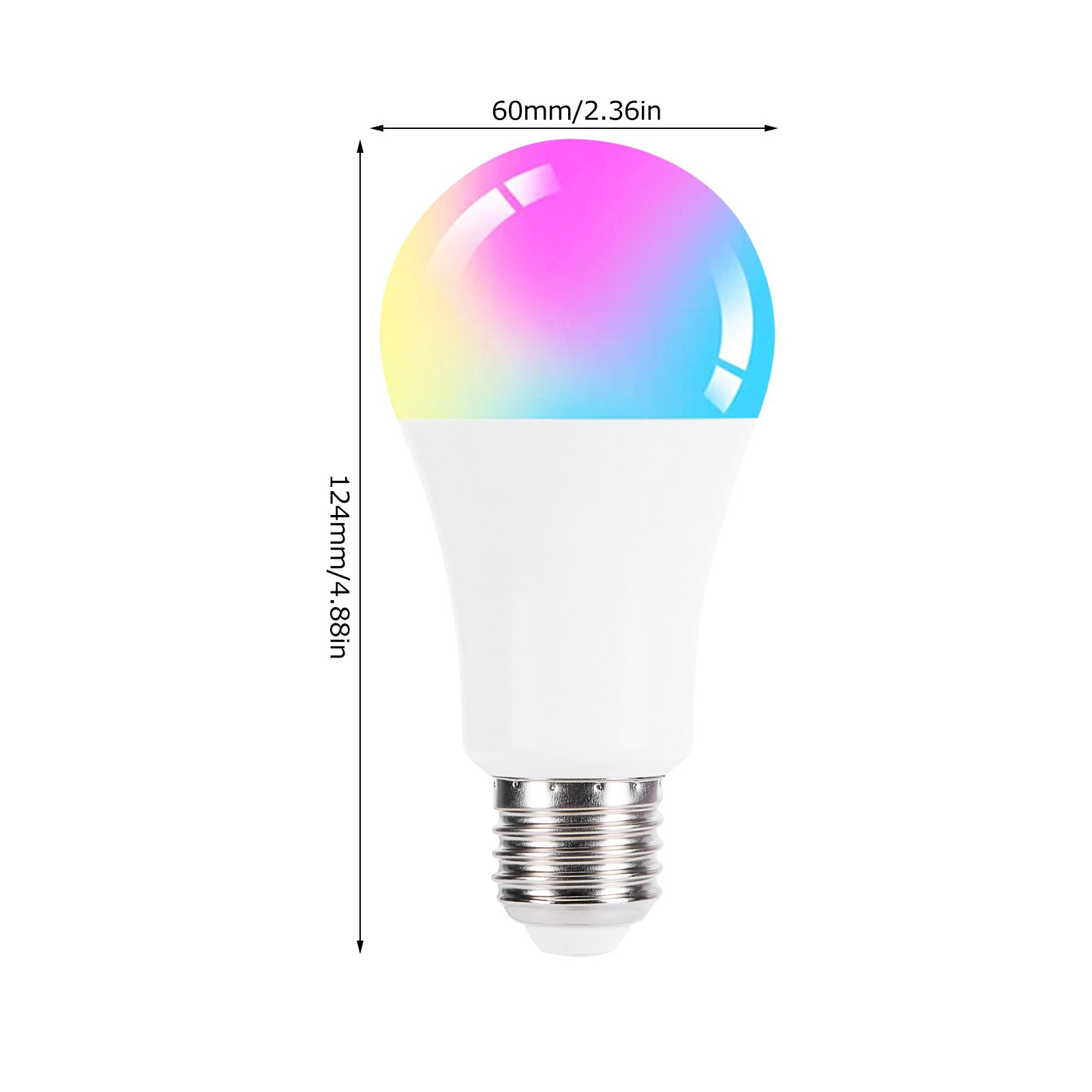 2PCS E27 LED Bulb 10W Colorful RGB Bulb with Remote Control for Home view 11