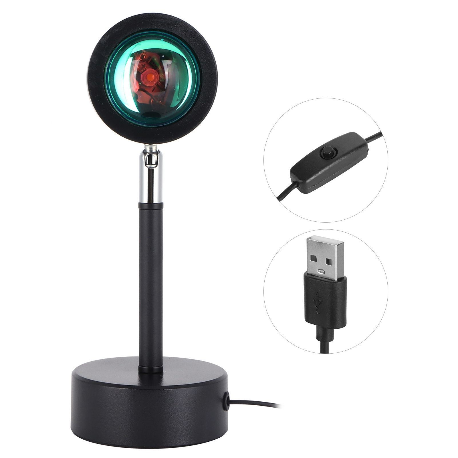 LED Sunset Projector Lamp Innovative USB Night Light for Home Restaurant Bar view 2