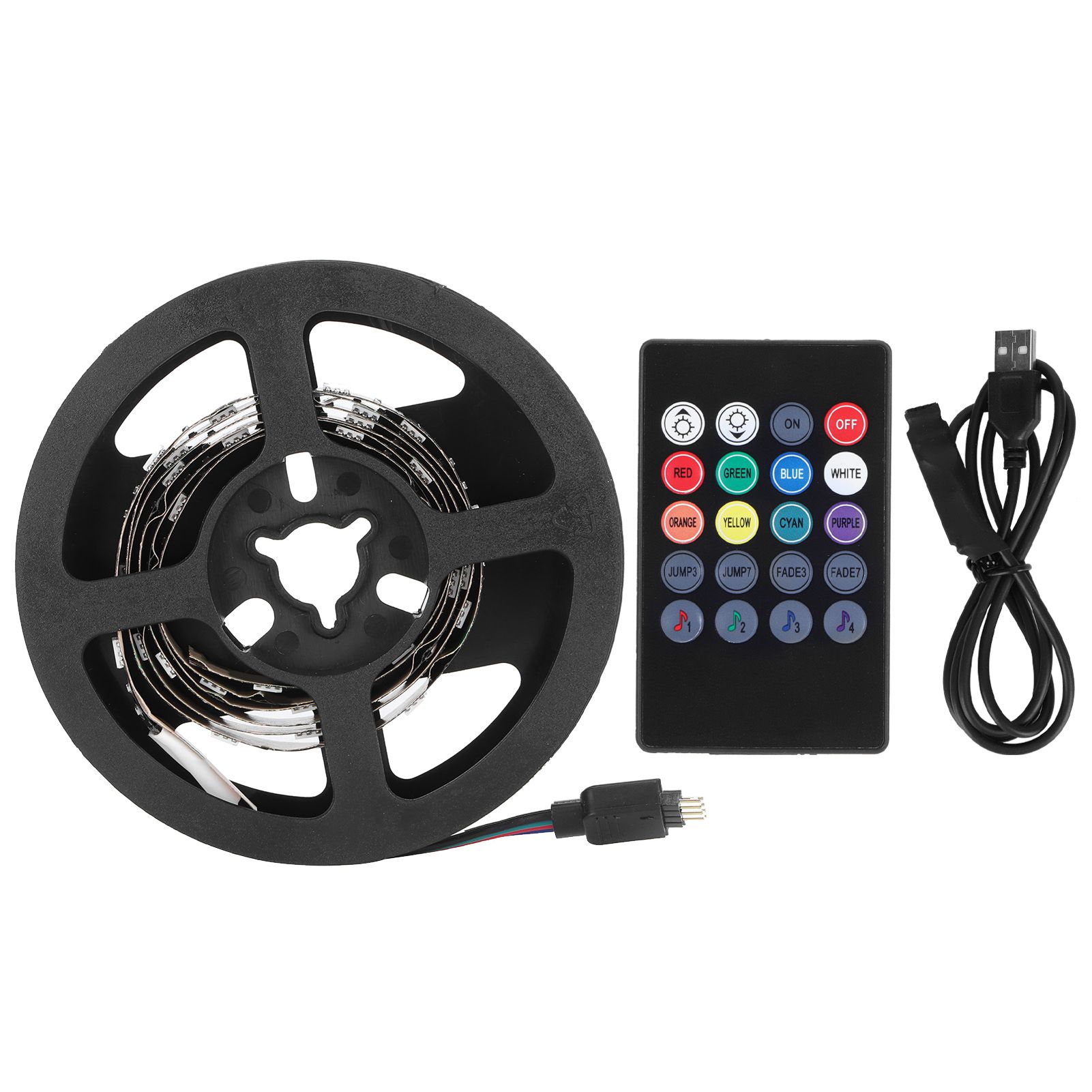 USB Light Strip with Remote Control RGB Color Changing Lighting KTV Bar view 2
