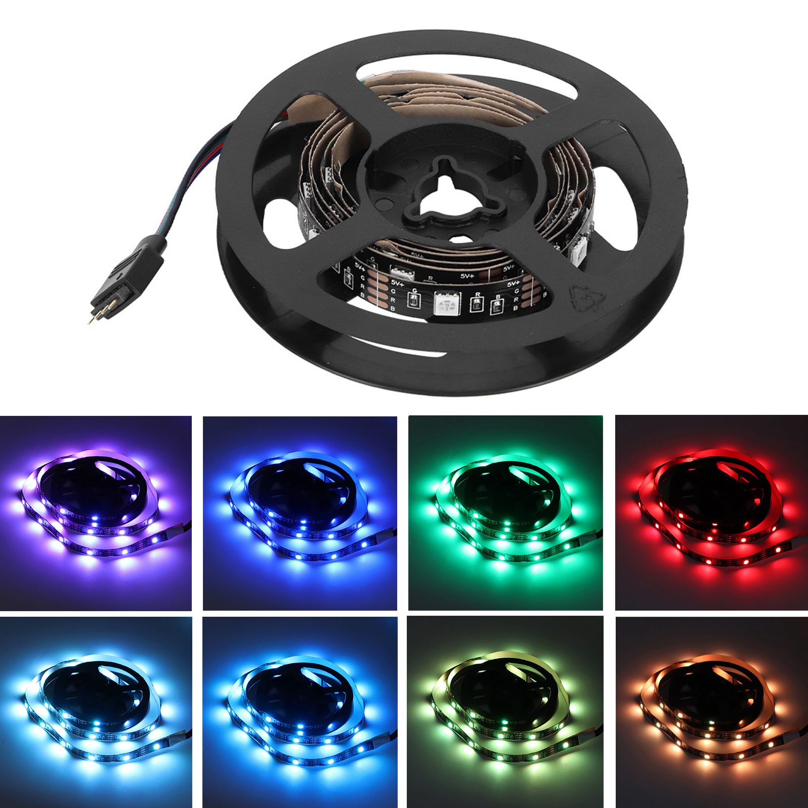 USB Light Strip with Remote Control RGB Color Changing Lighting KTV Bar view 10