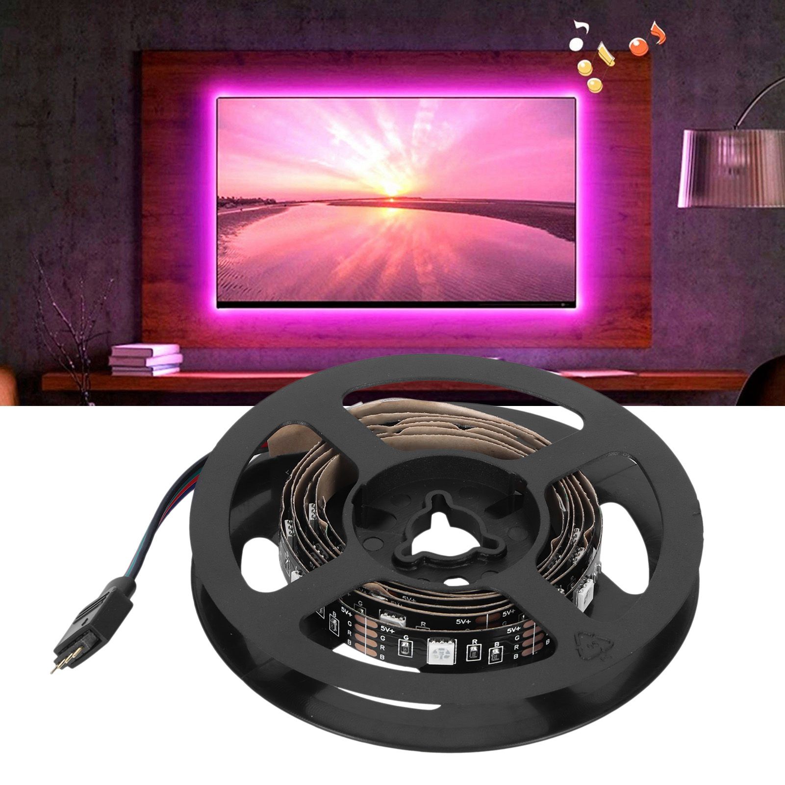 USB Light Strip with Remote Control RGB Color Changing Lighting KTV Bar view 11
