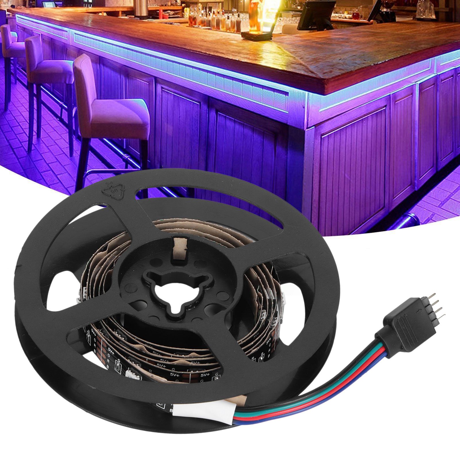 USB Light Strip with Remote Control RGB Color Changing Lighting KTV Bar view 12