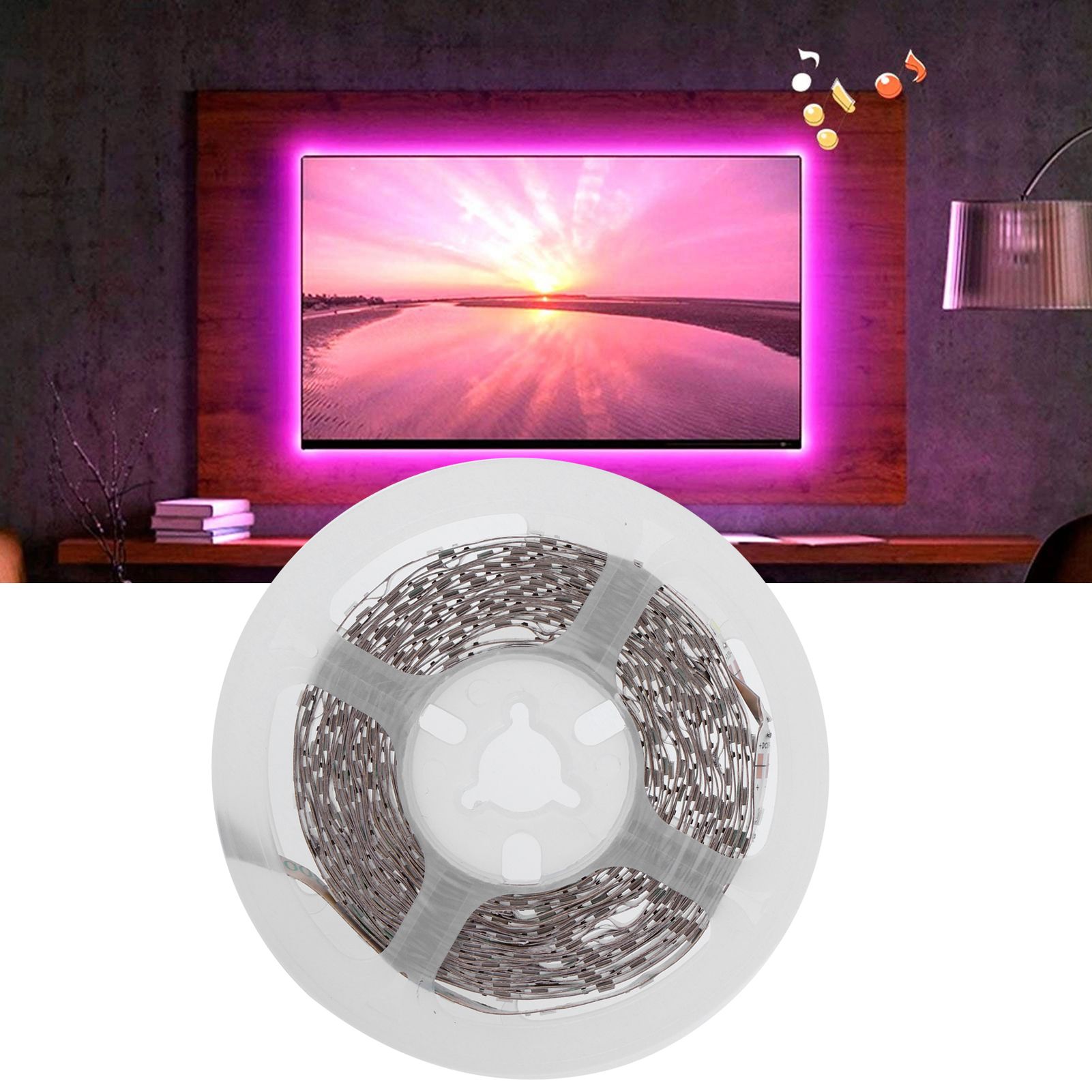 5V Cabinet LED Light Strip USB Powered TV Background Lighting Home Decoration view 11