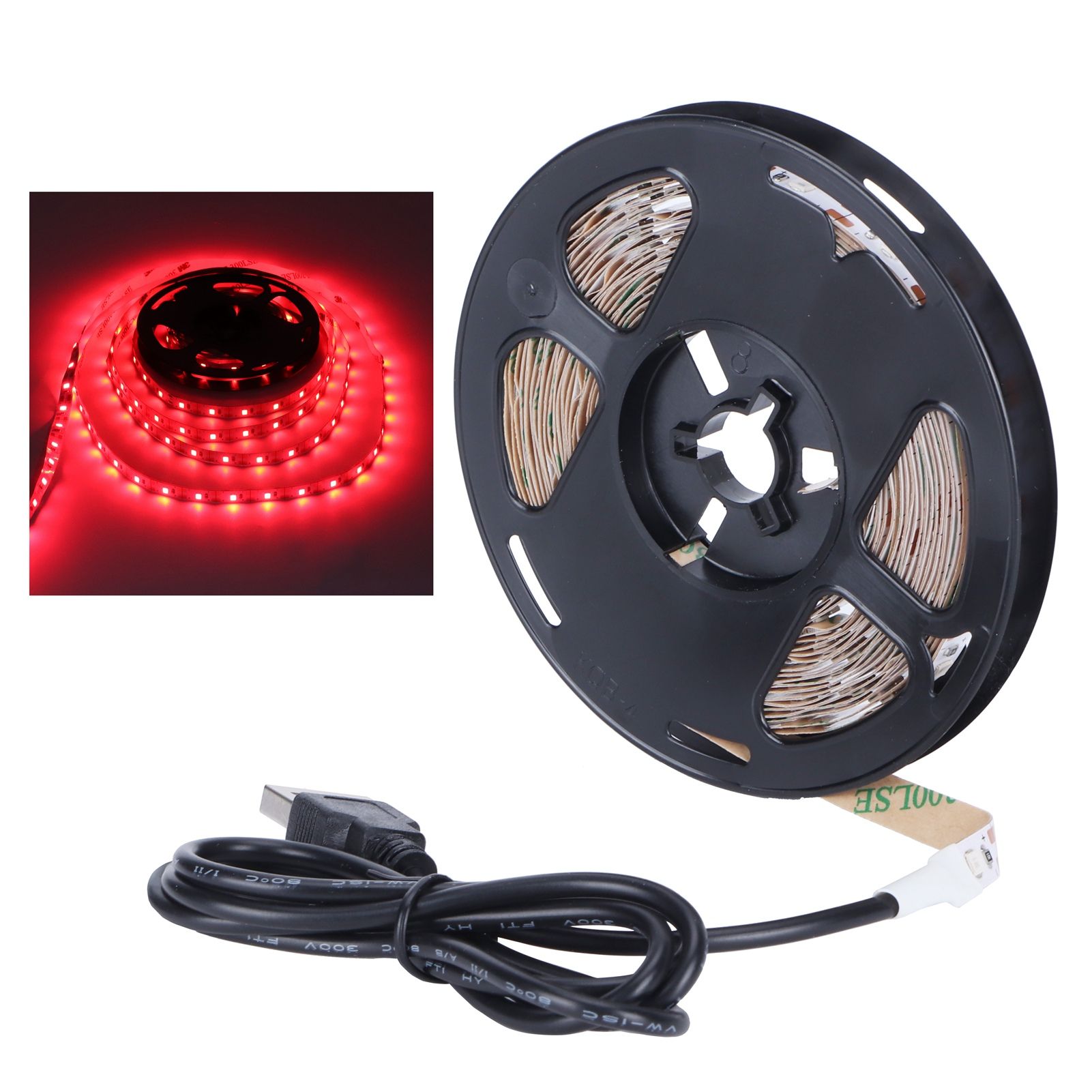 Decorative Light Strip USB Flexible Home TV Background Lighting Decoration Red view 11