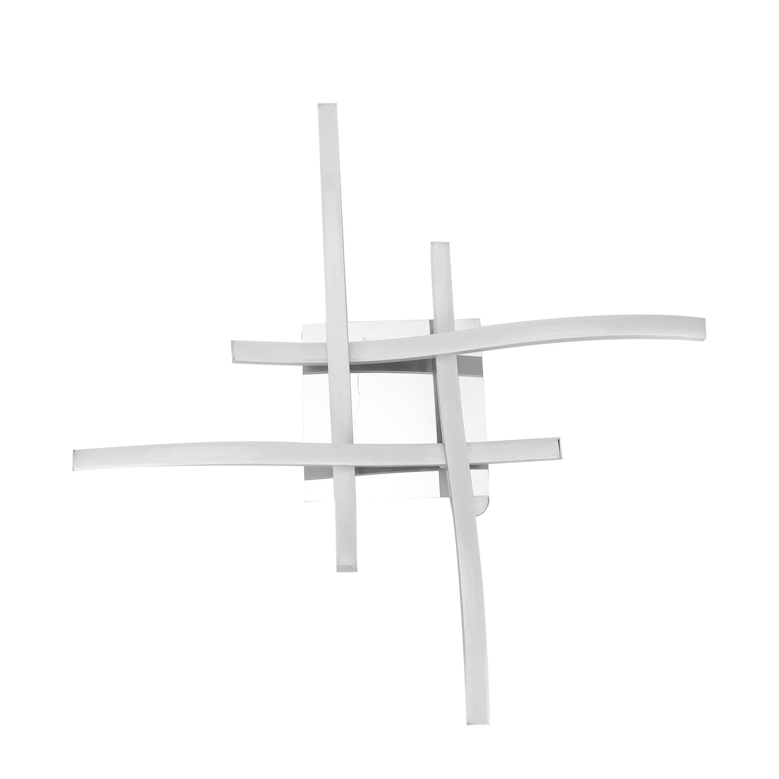 LED Ceiling Light 25W Modern Curved Lamp for Living Room Canteen Bedroom White view 3