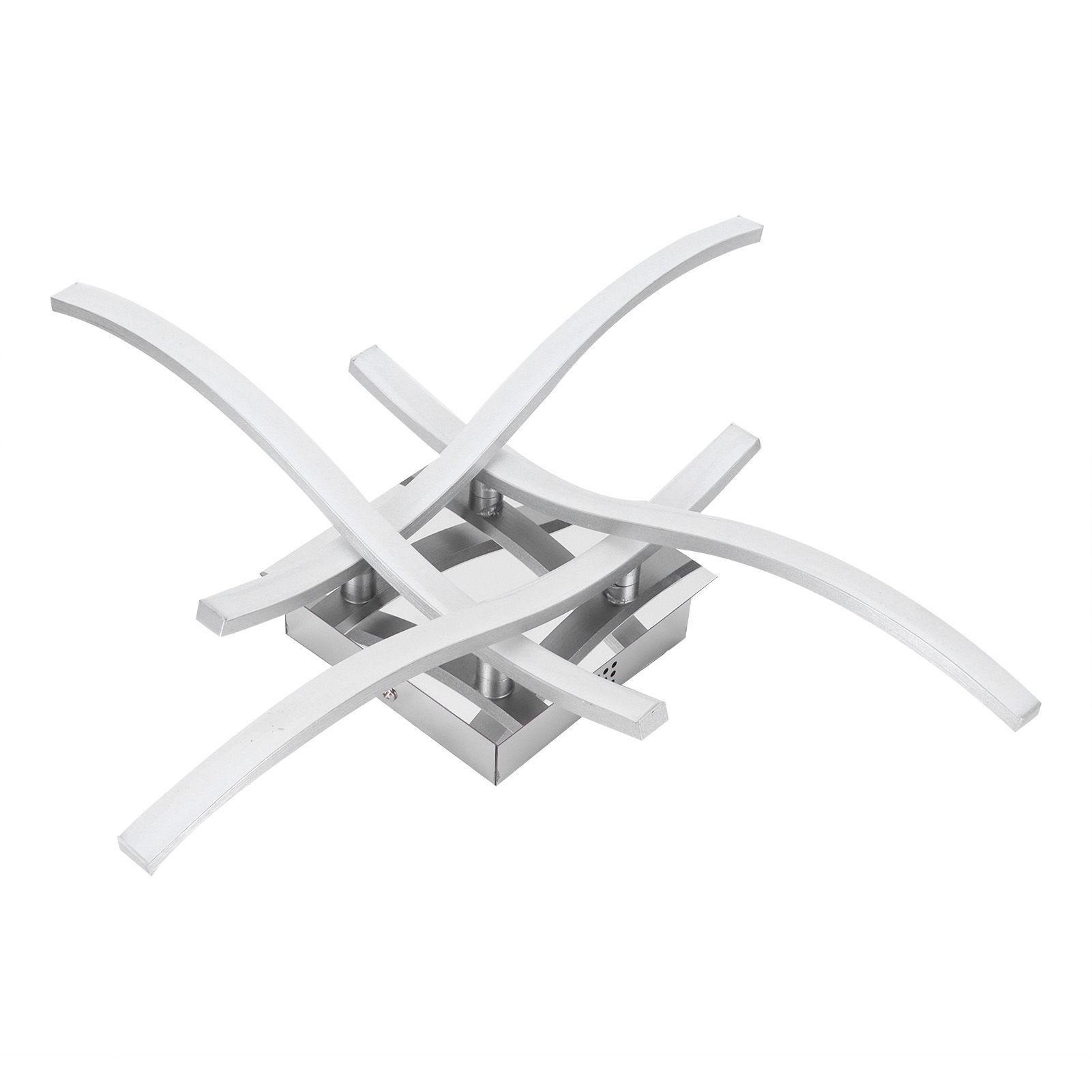 LED Ceiling Light 25W Modern Curved Lamp for Living Room Canteen Bedroom White view 4