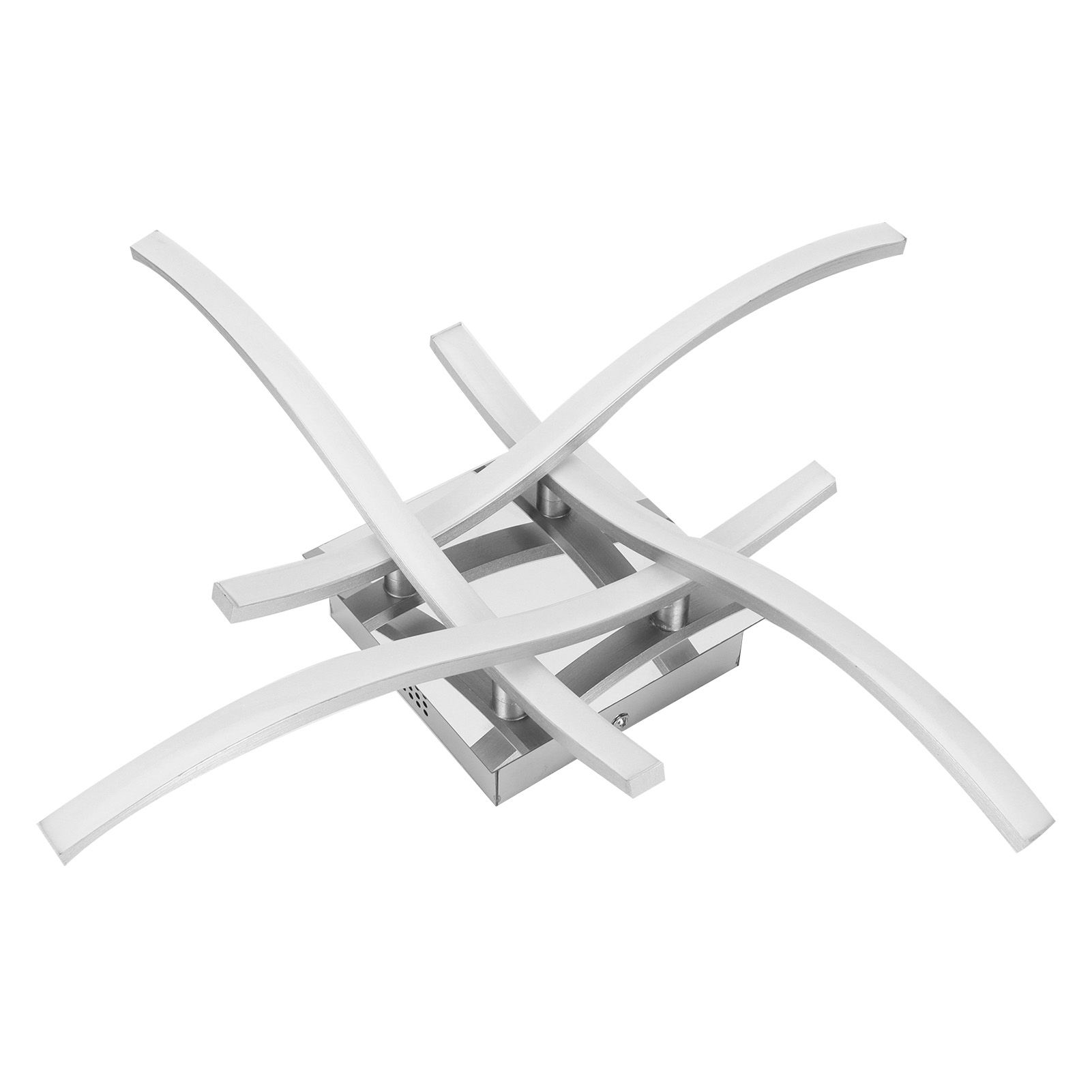 LED Ceiling Light 25W Modern Curved Lamp for Living Room Canteen Bedroom White view 7