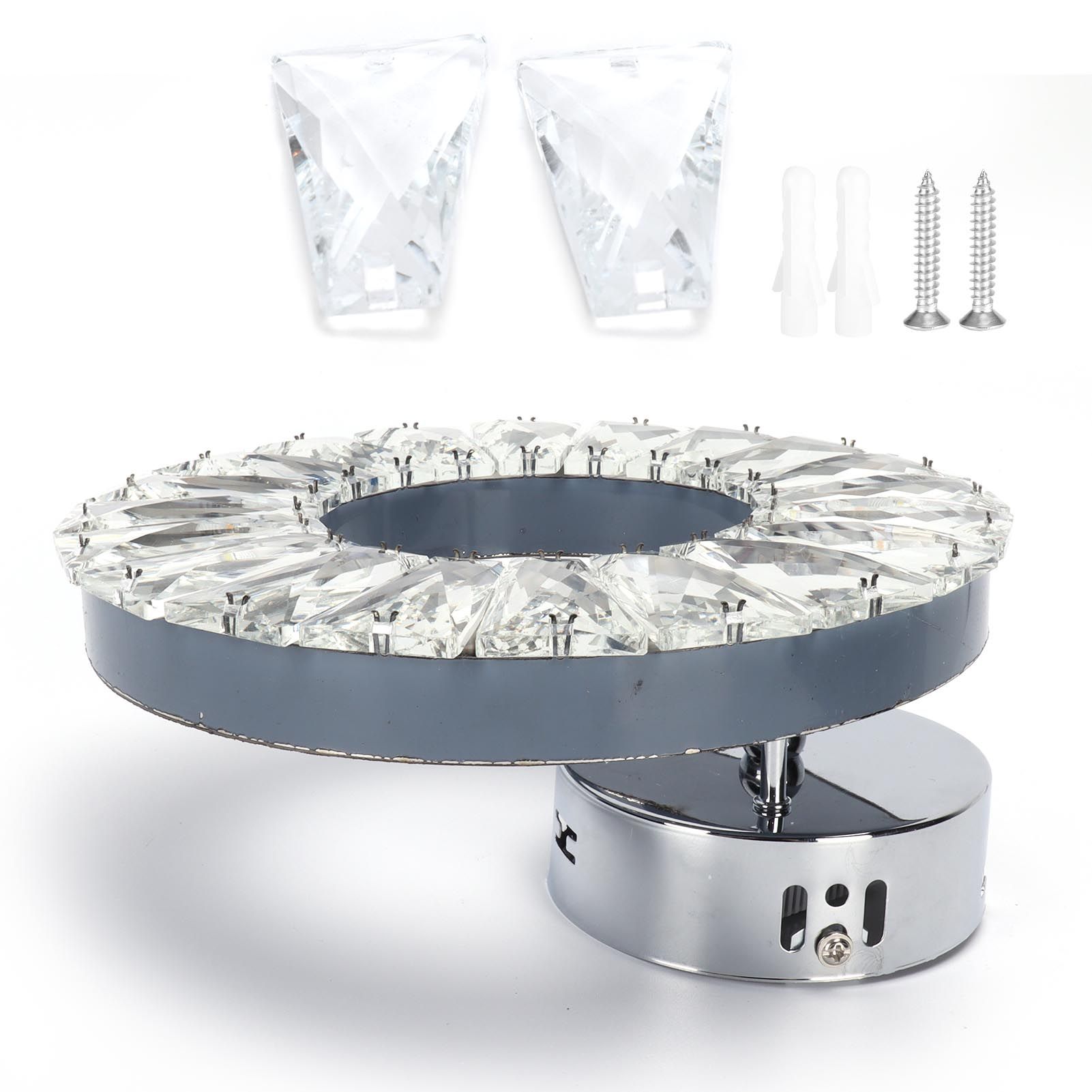 Crystal Wall Lamp 12W Stainless Steel Decorative Lamp for Hotel Corridor view 2