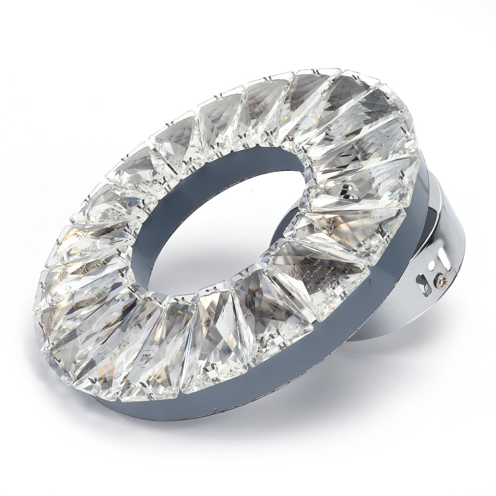 Crystal Wall Lamp 12W Stainless Steel Decorative Lamp for Hotel Corridor view 3