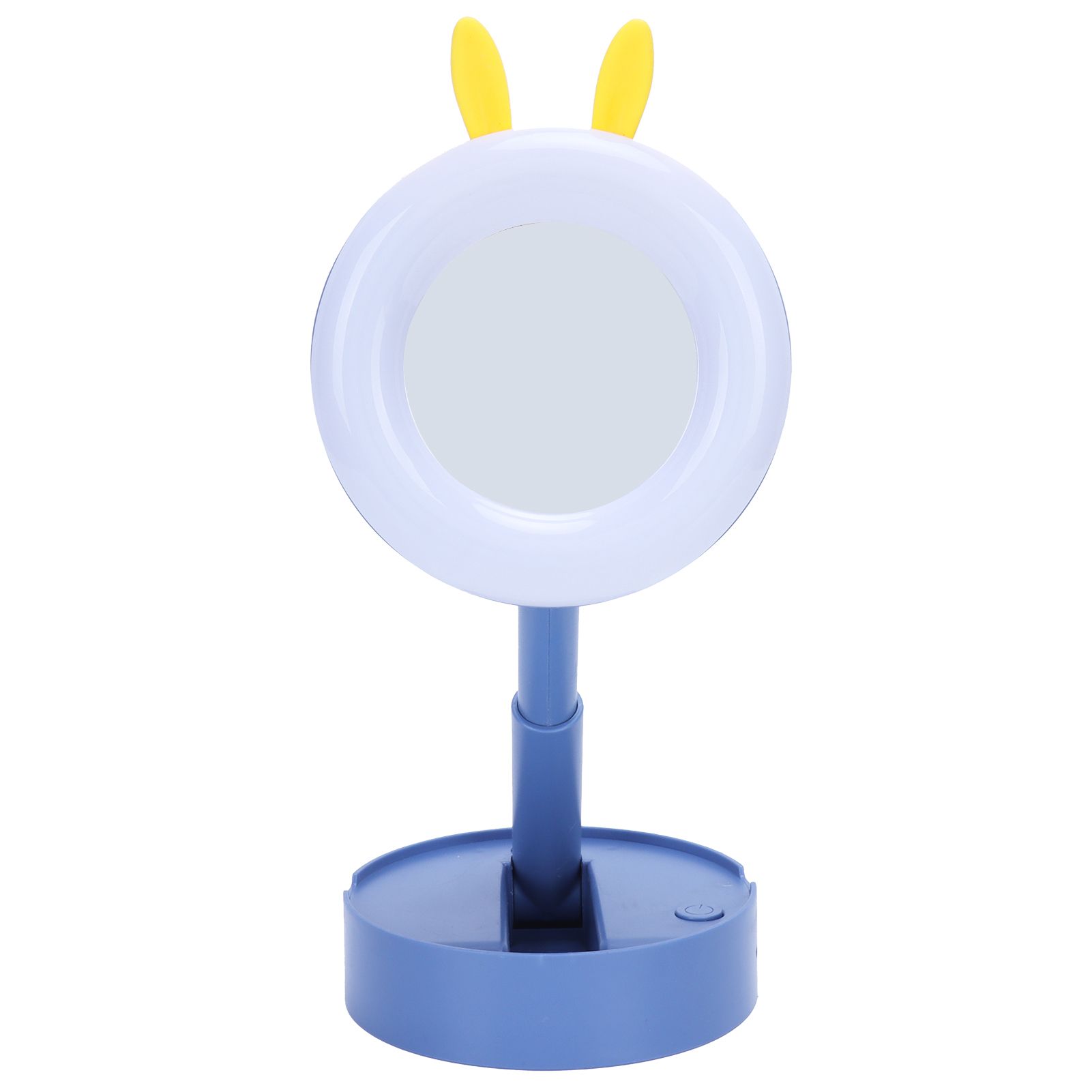 LED Makeup Mirror Portable Desktop Cartoon Makeup Mirror Lamp for Children view 3