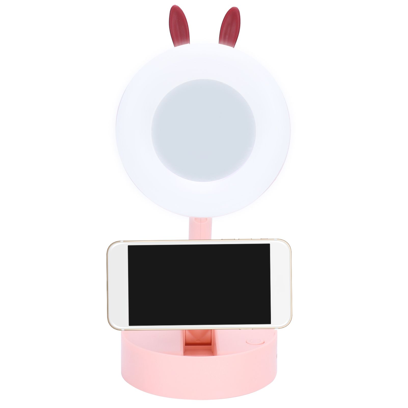 LED Makeup Mirror Portable Desktop Cartoon Makeup Mirror Lamp for Children view 11