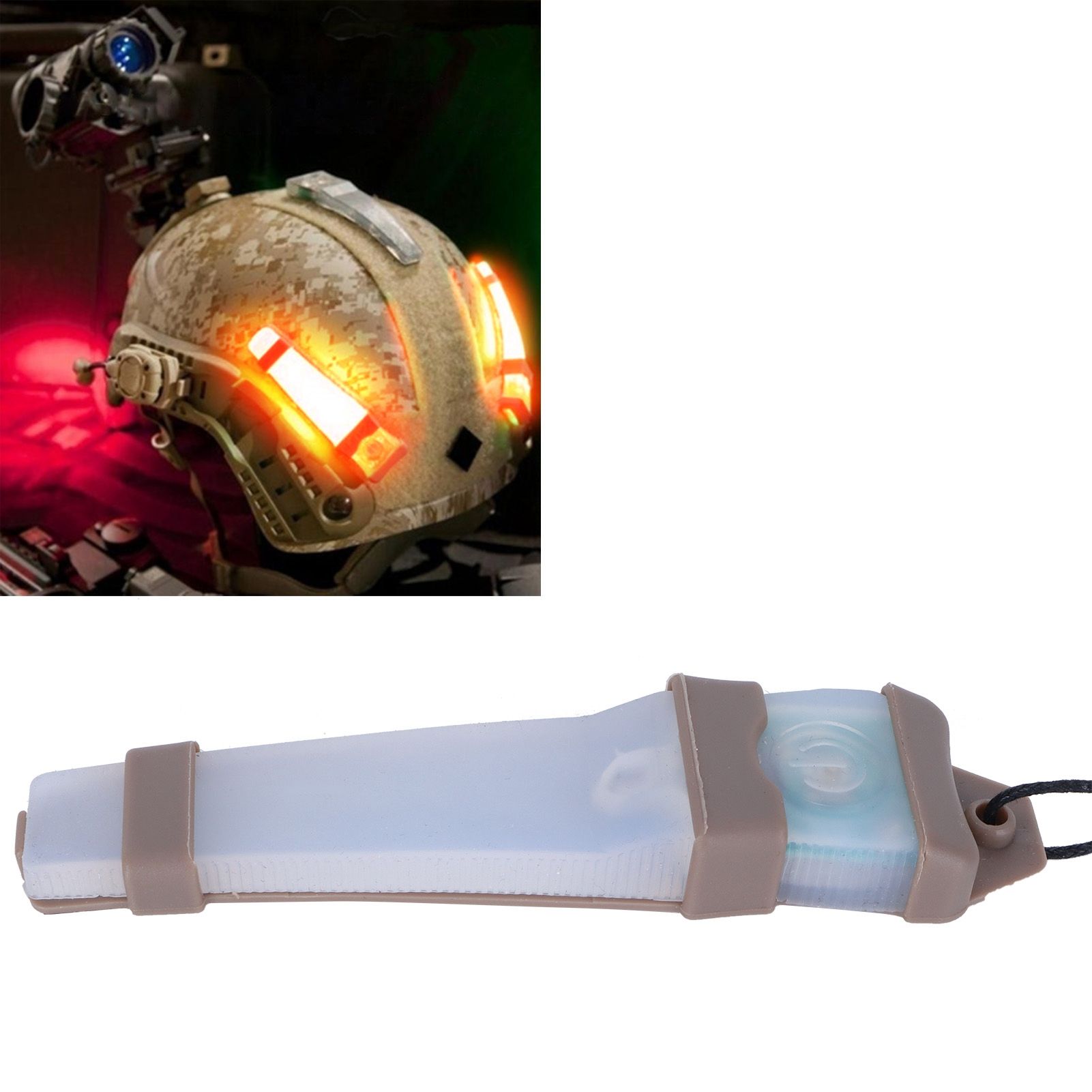 Helmet Light Identification Marker Light Survival Signal Lamp for Hunting view 12