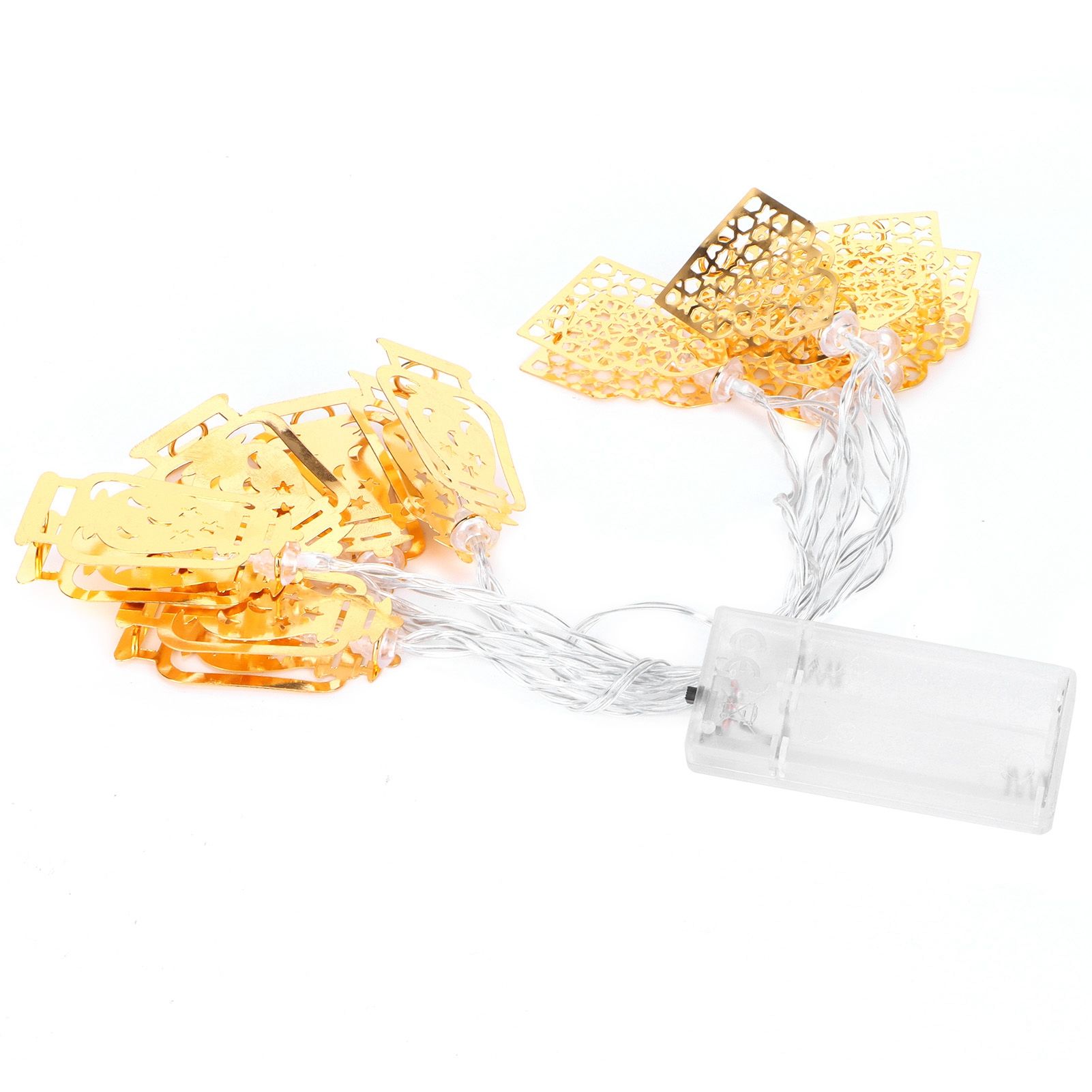 10LED Warm White Light Eid Ramadan Gourd House Shape String Lights for Muslim view 2