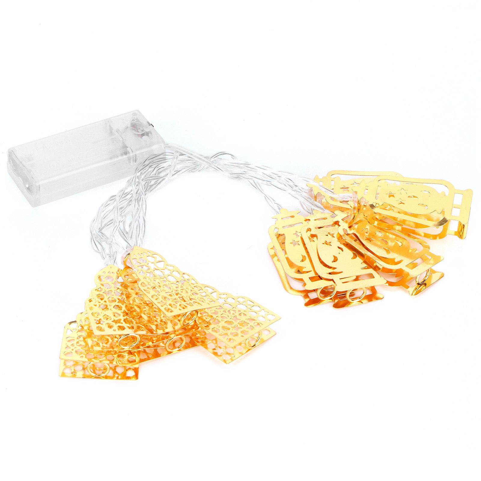 10LED Warm White Light Eid Ramadan Gourd House Shape String Lights for Muslim view 3