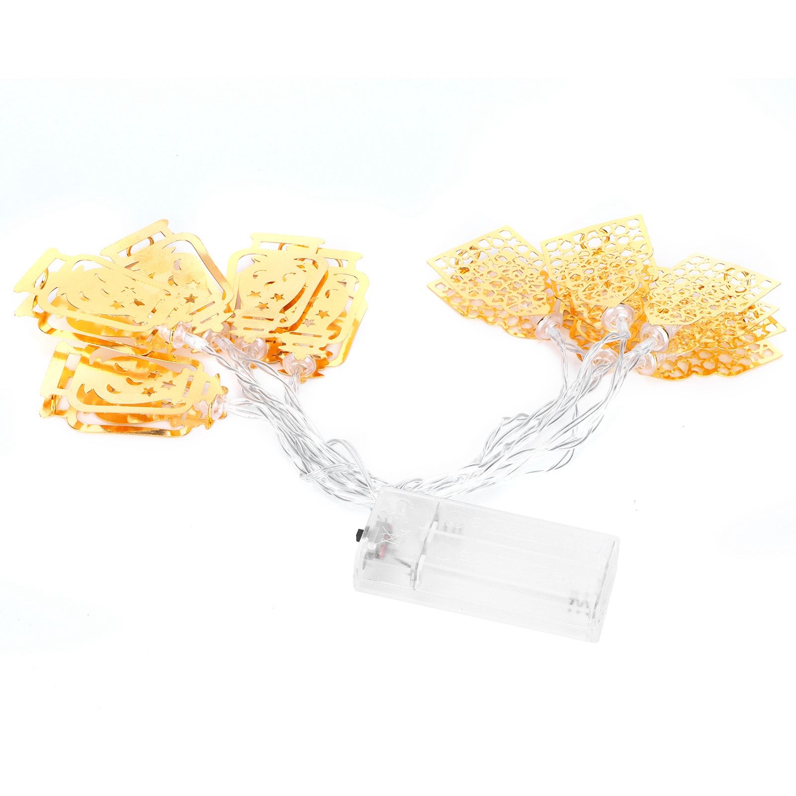 10LED Warm White Light Eid Ramadan Gourd House Shape String Lights for Muslim view 6