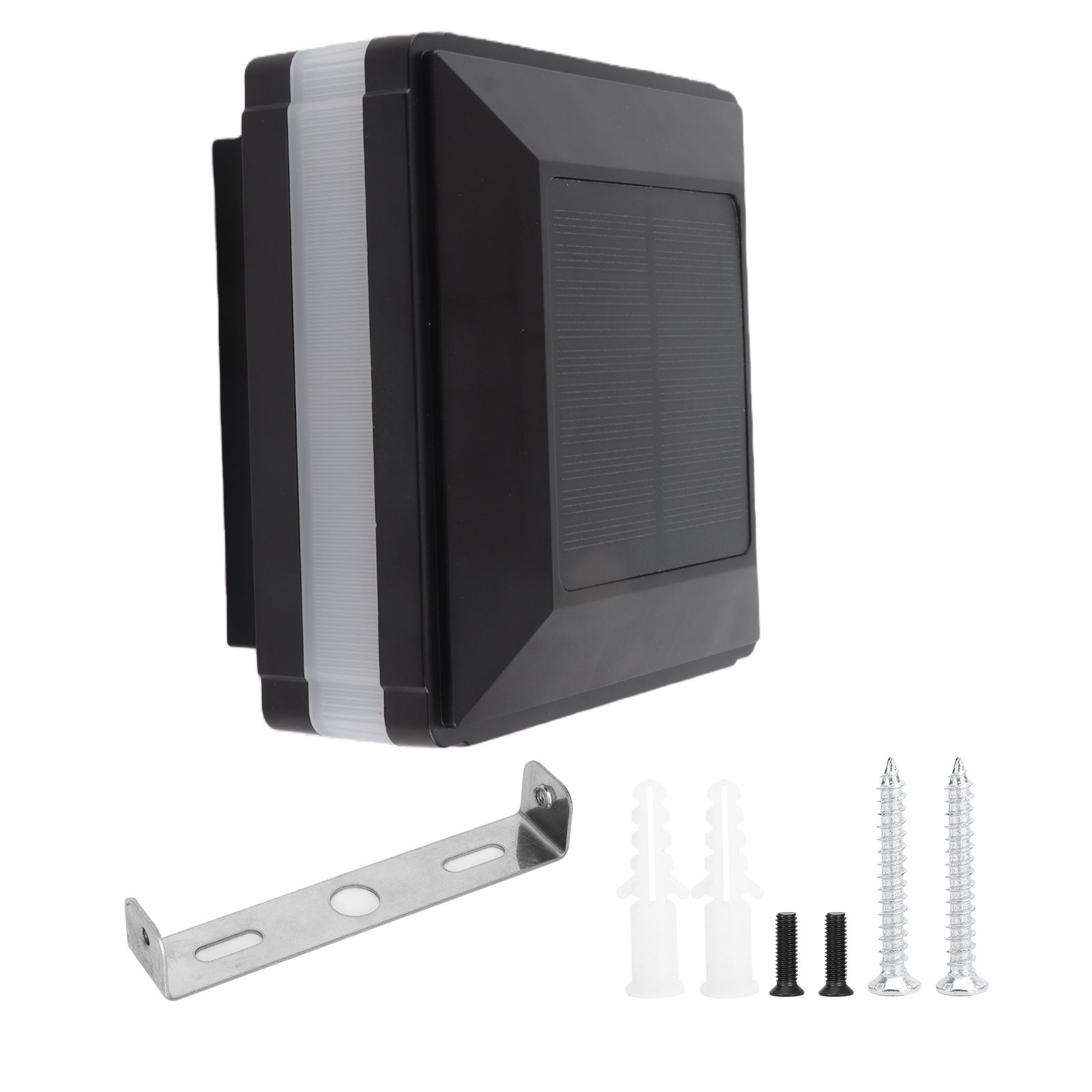 LED Post Light Solar Power Double Color Induction Fence Cap Pillar Lamp IP65 view 4