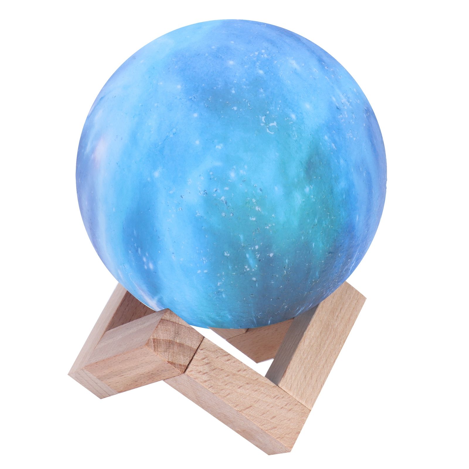 USB Moon Lamp 3 Dimensional 3‑Colors LED Night Light Bedside Lamp Children view 4