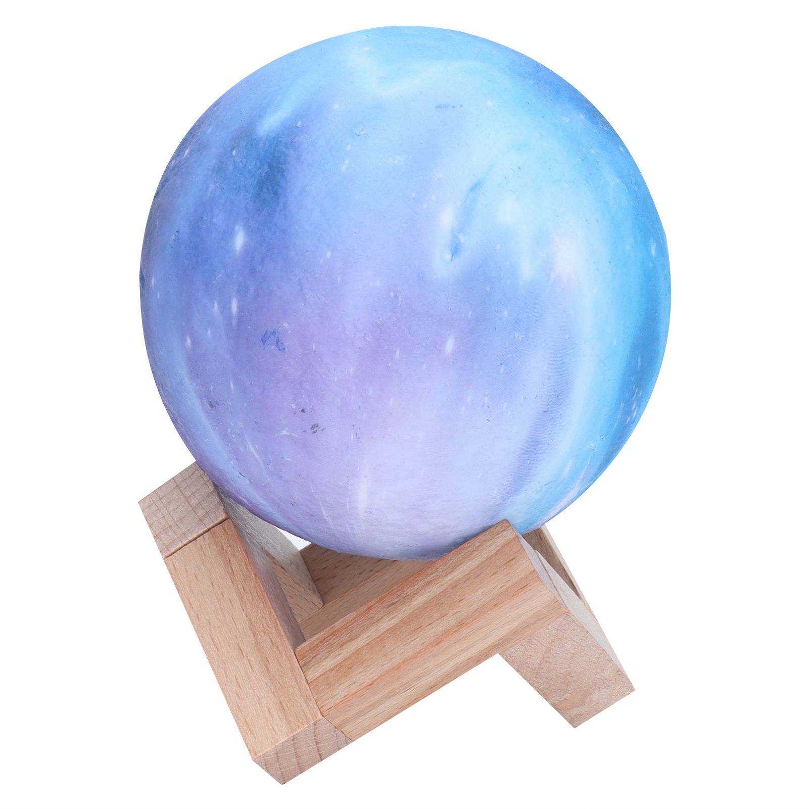 USB Moon Lamp 3 Dimensional 3‑Colors LED Night Light Bedside Lamp Children view 5