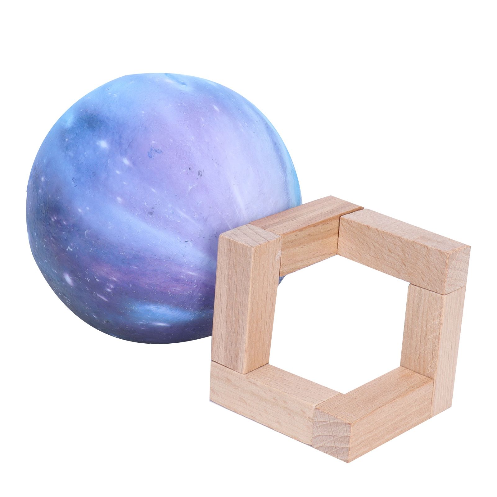 USB Moon Lamp 3 Dimensional 3‑Colors LED Night Light Bedside Lamp Children view 9