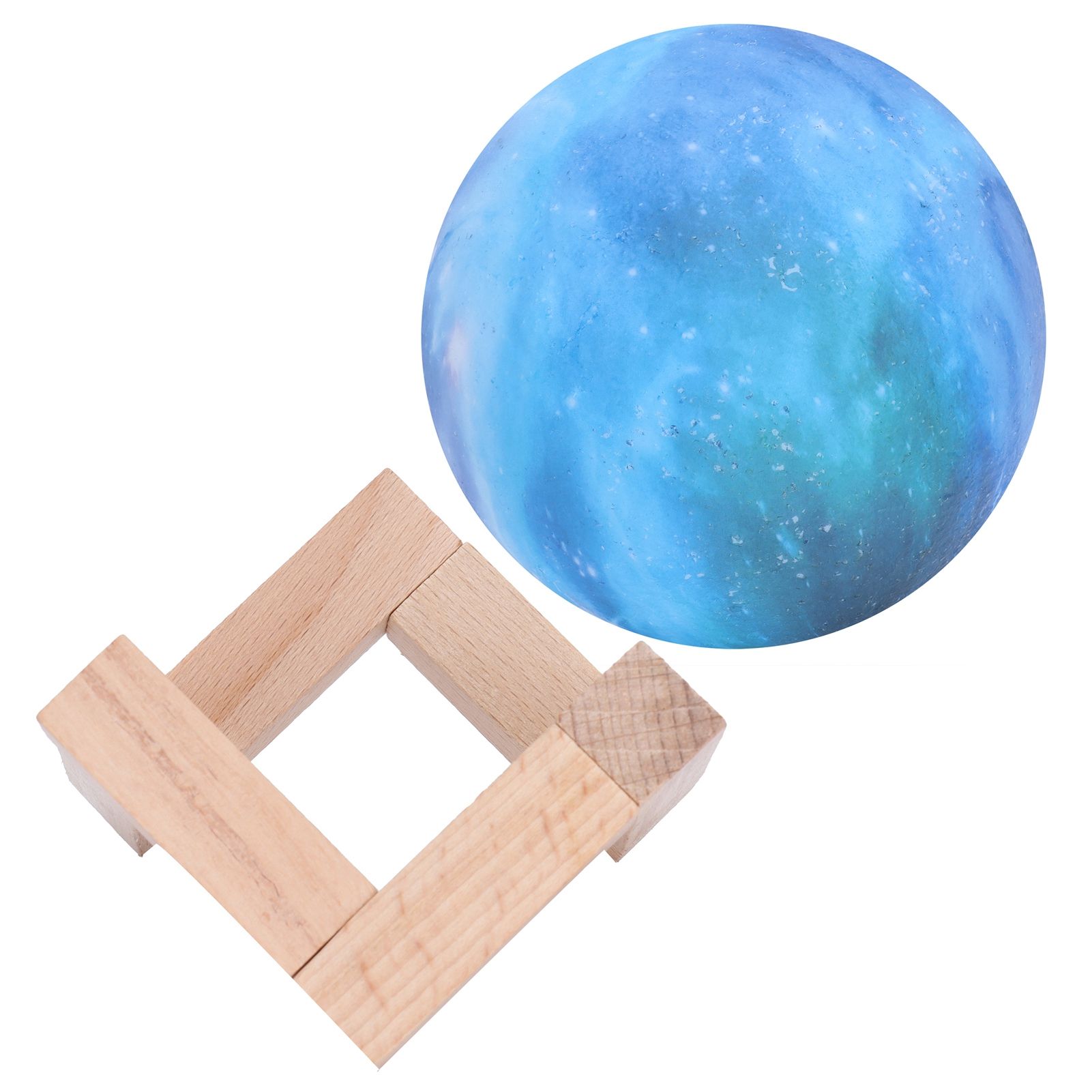 USB Moon Lamp 3 Dimensional 3‑Colors LED Night Light Bedside Lamp Children view 10