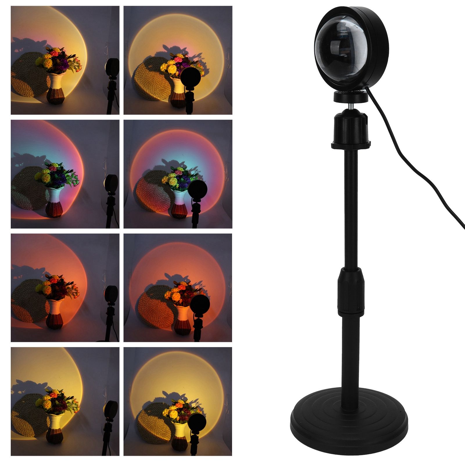 USB LED Sunset Light Sunset Projection Lamp 180 Degree Rotation Night Light view 10