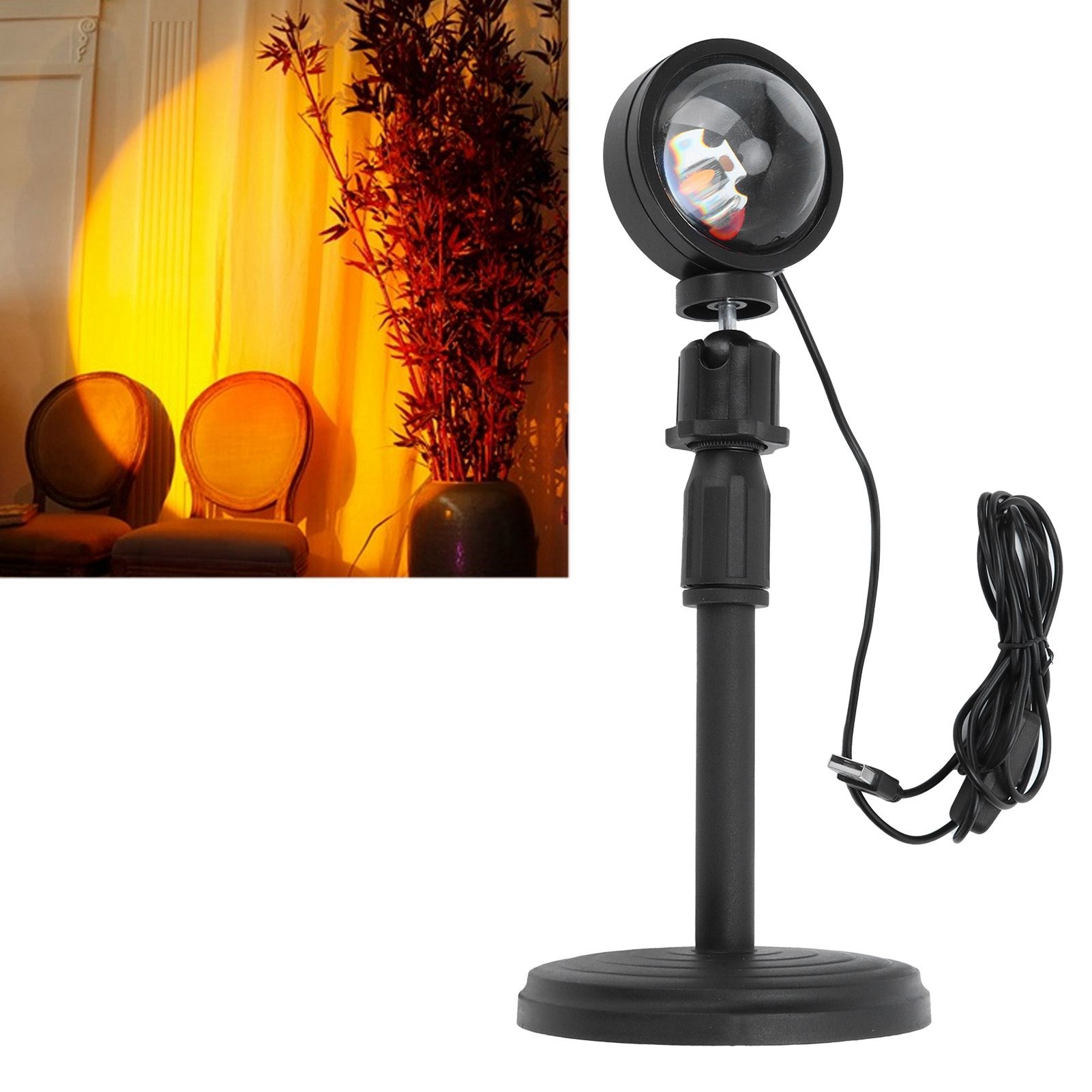 USB LED Sunset Light Sunset Projection Lamp 180 Degree Rotation Night Light view 12