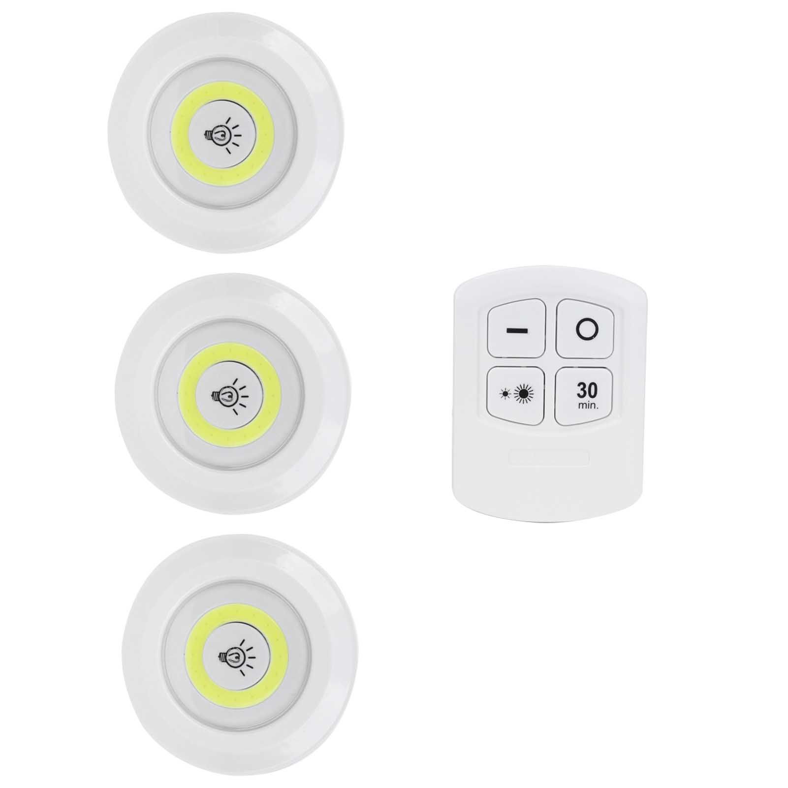 3Pcs COB Night Light Remote Control Timing Dimming Night Lamp Bedroom Wardrobe view 5