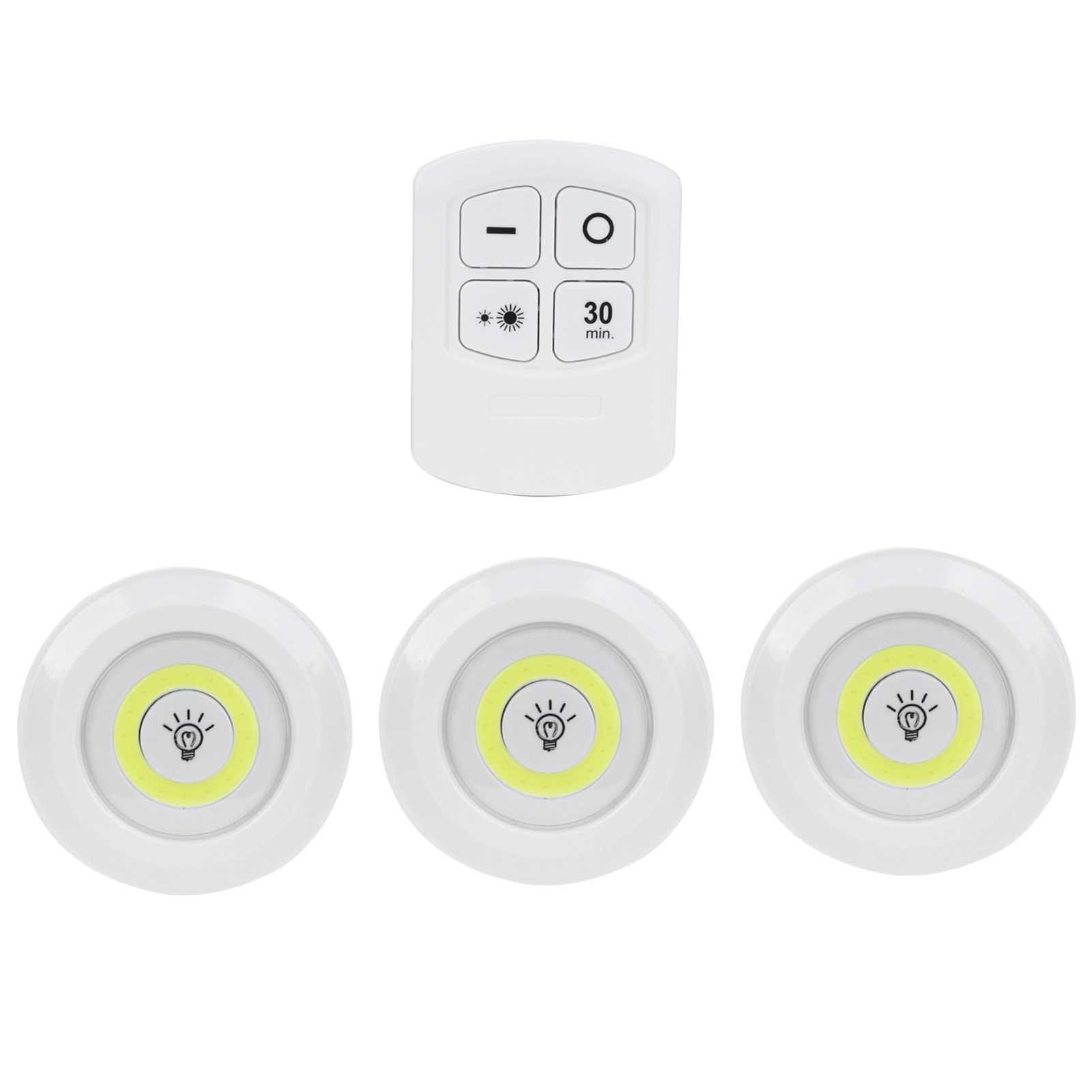 3Pcs COB Night Light Remote Control Timing Dimming Night Lamp Bedroom Wardrobe view 7