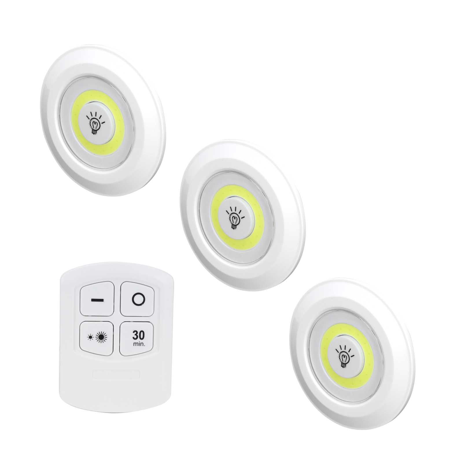 3Pcs COB Night Light Remote Control Timing Dimming Night Lamp Bedroom Wardrobe view 8