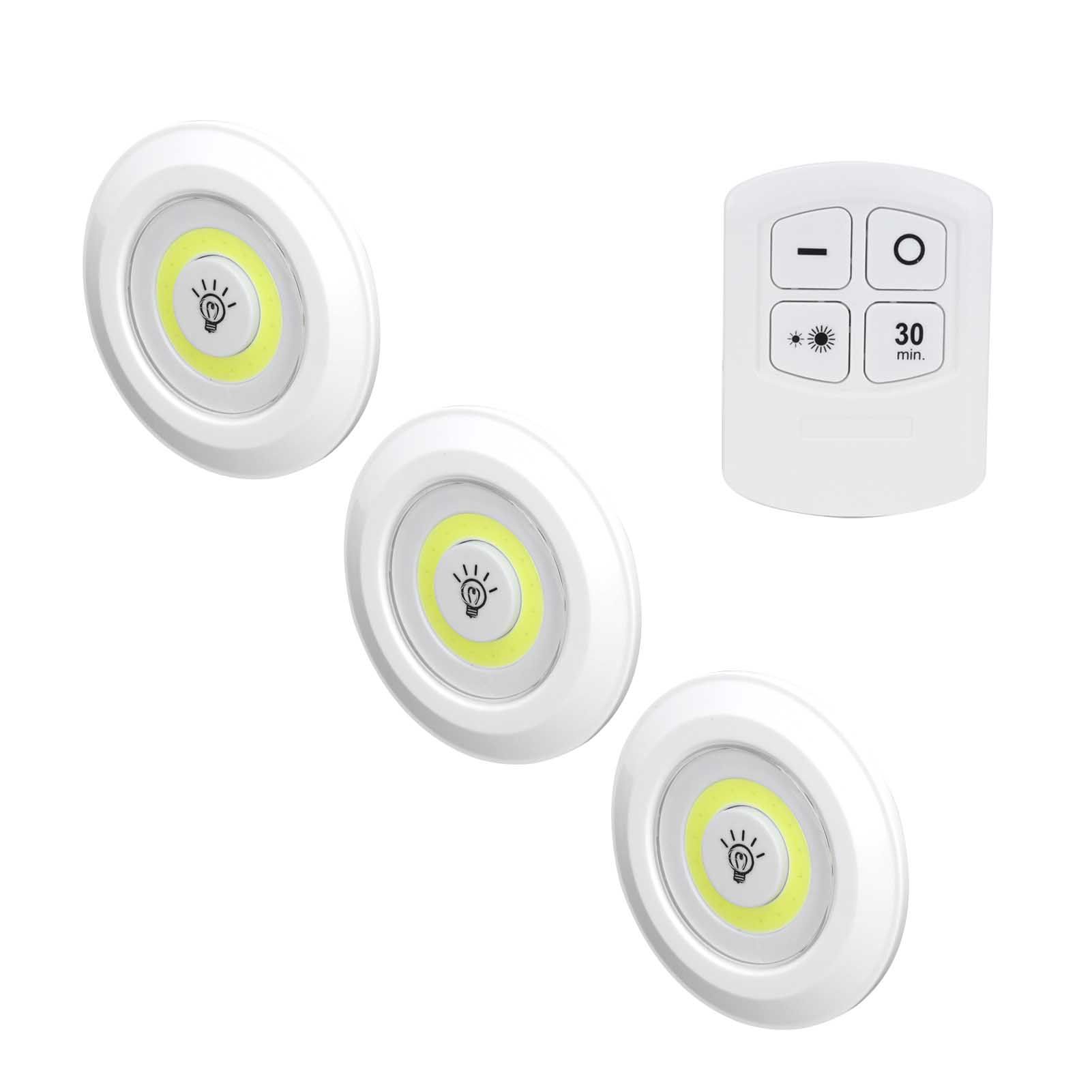 3Pcs COB Night Light Remote Control Timing Dimming Night Lamp Bedroom Wardrobe view 9