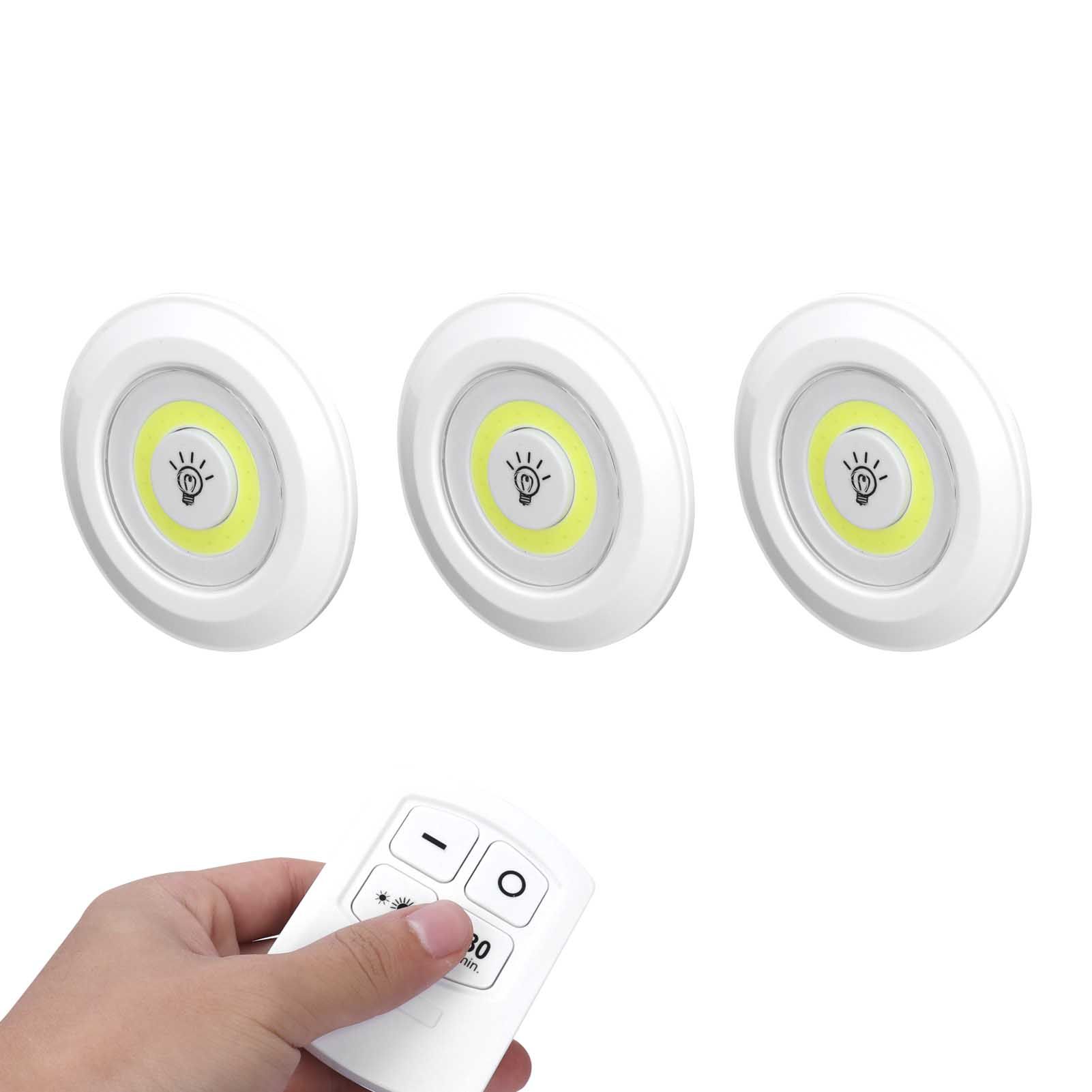 3Pcs COB Night Light Remote Control Timing Dimming Night Lamp Bedroom Wardrobe view 10
