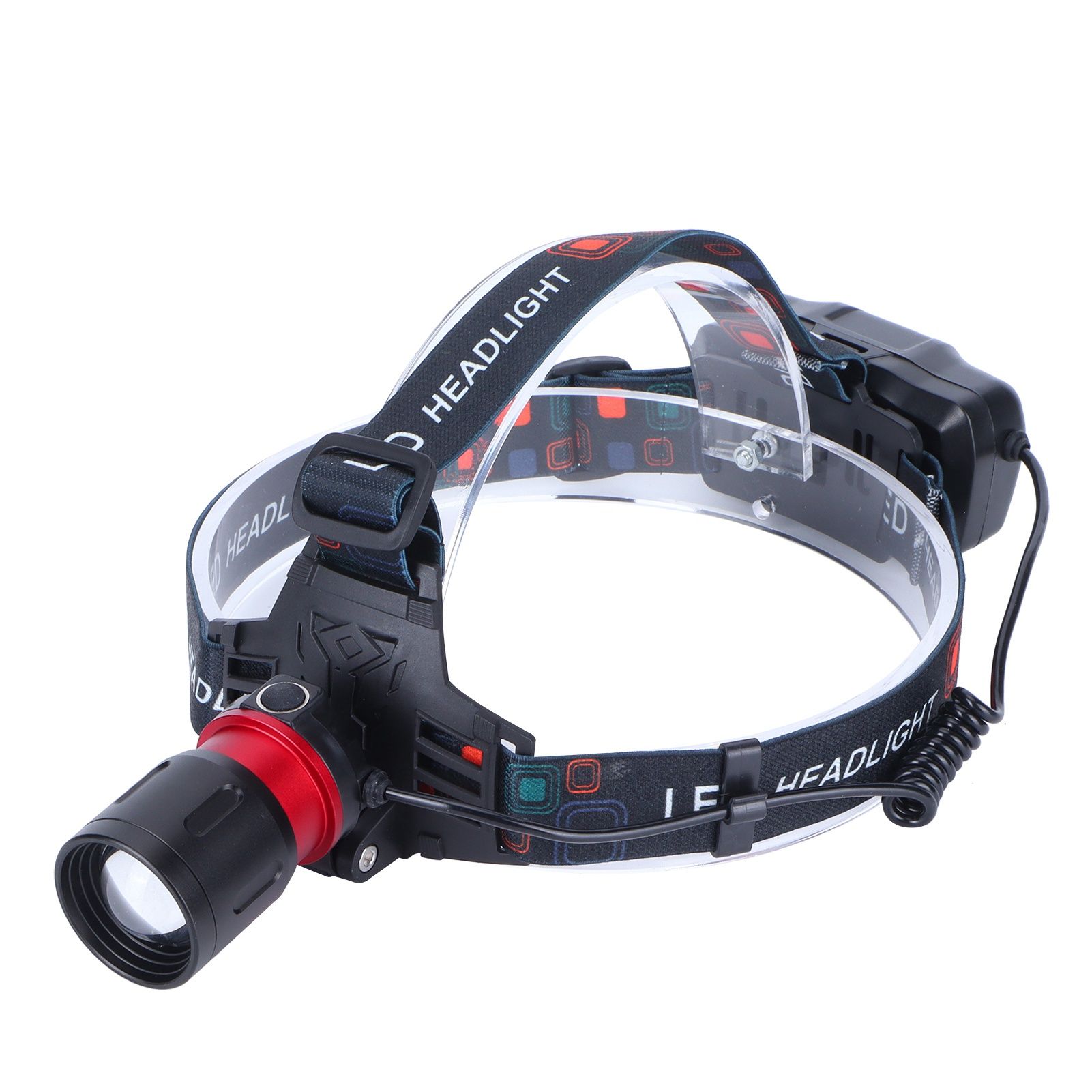 LED Headlamp Green Light Waterproof Head Lamp USB Charging for Outdoor Fishing view 3