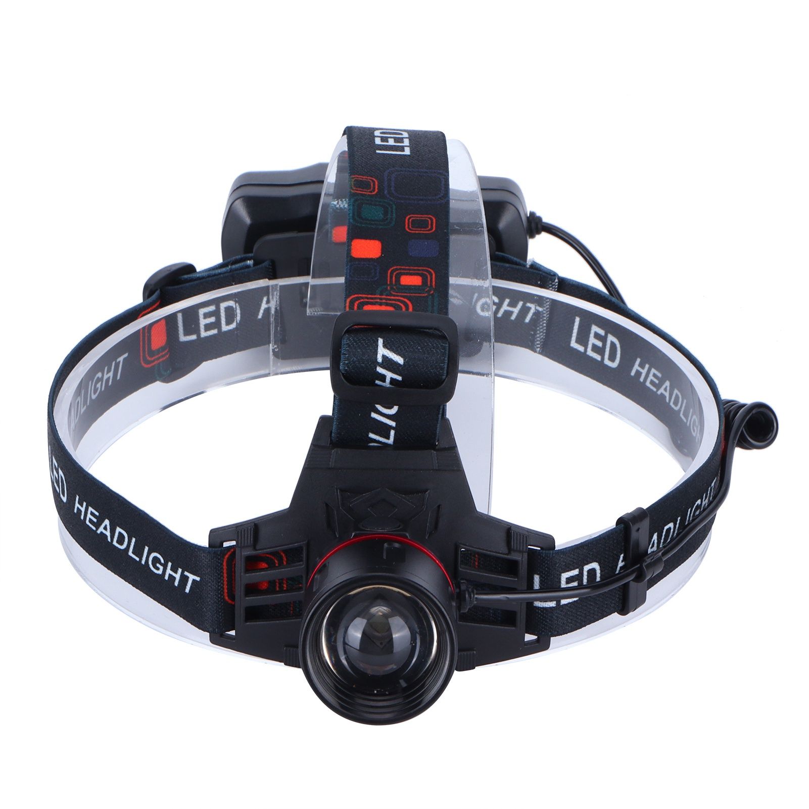 LED Headlamp Green Light Waterproof Head Lamp USB Charging for Outdoor Fishing view 4