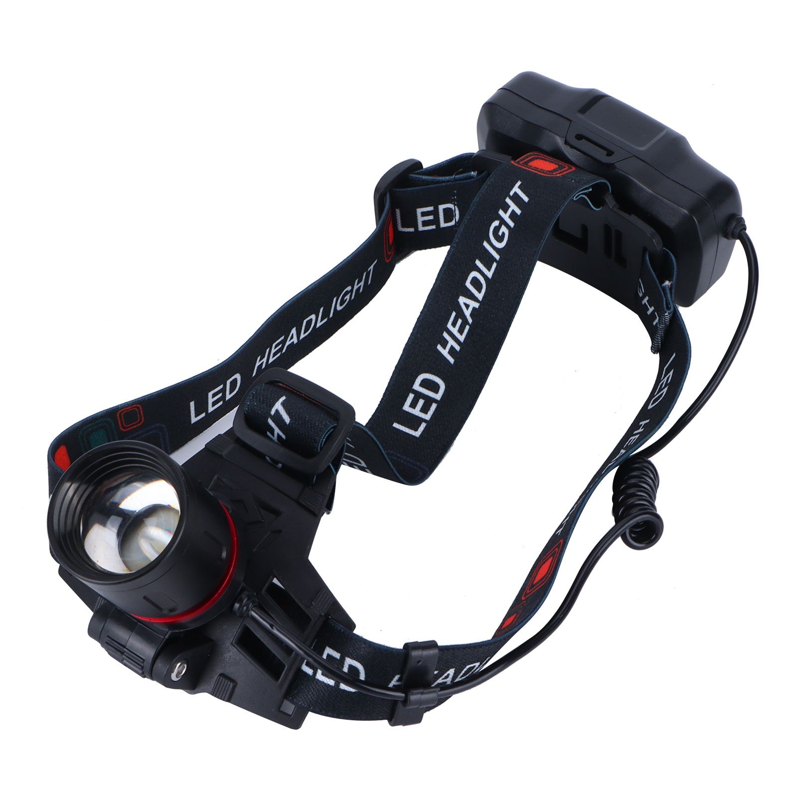 LED Headlamp Green Light Waterproof Head Lamp USB Charging for Outdoor Fishing view 9
