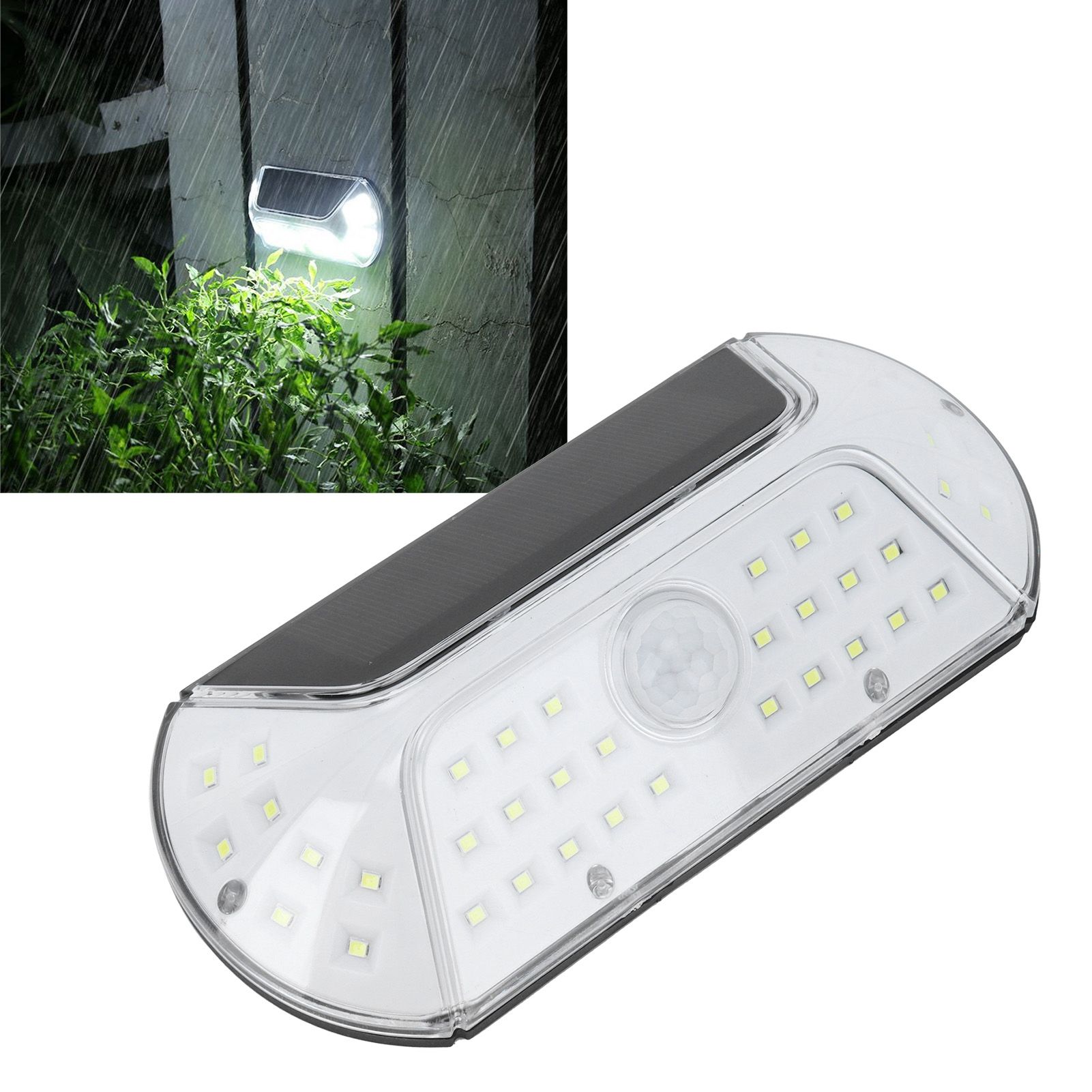 LED Solar Light Human Body Induction Light Waterproof Wall Lamp for Outdoor view 12